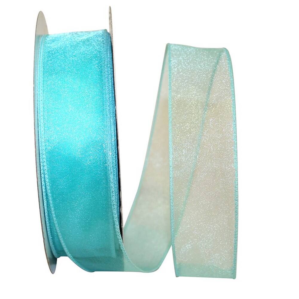 JAM Paper 1.5" x 50yd. Sheer Wired Ribbon