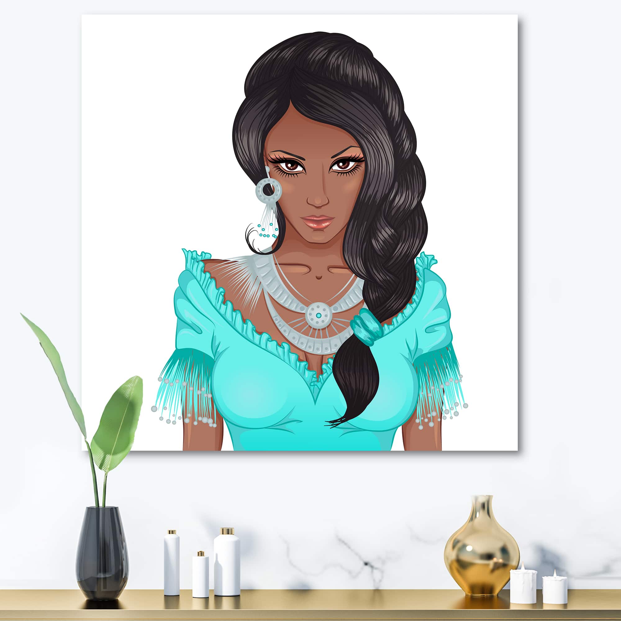 Designart - Portrait Of African American Woman XVI