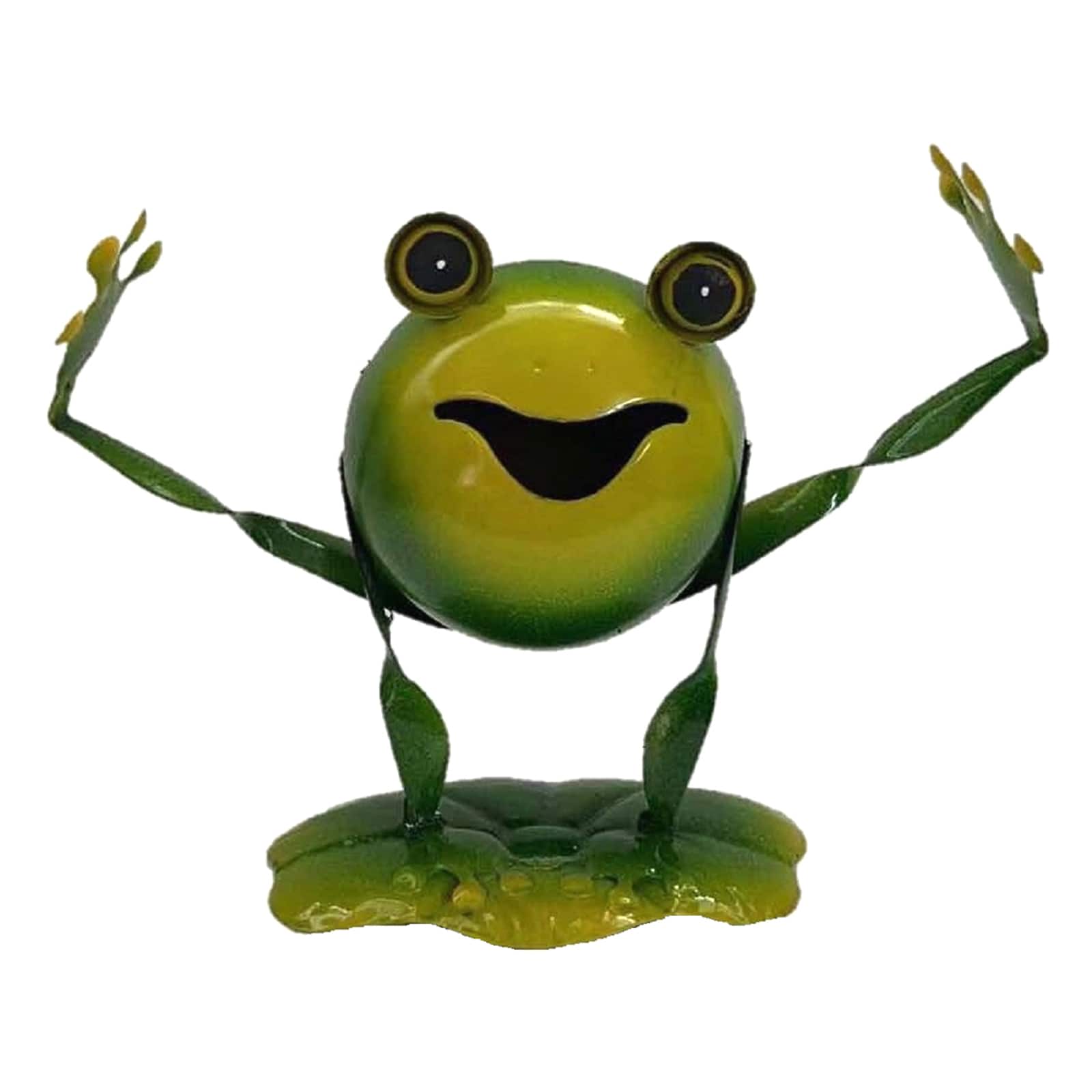 Santa's Workshop 9.5" Yoga Frog Figurine