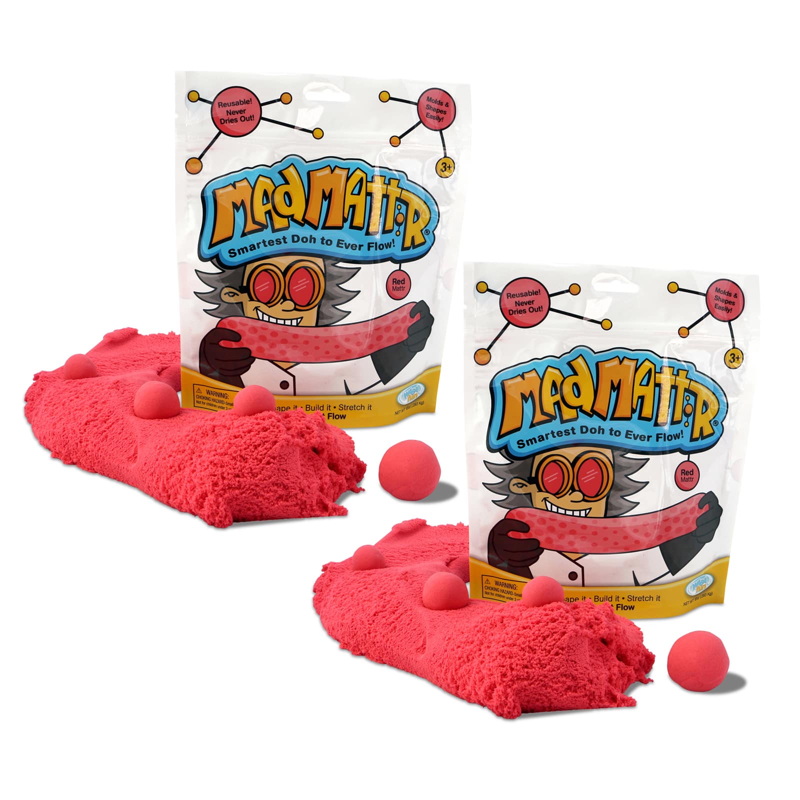 Relevant Play Mad Mattr® 10oz. Red Modeling Compound, 2ct.