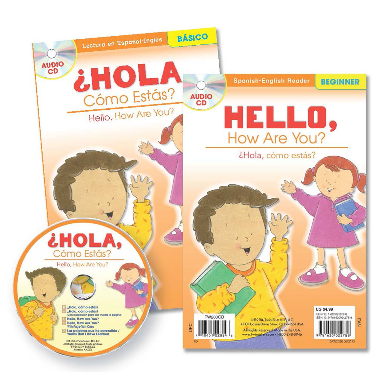 Spanish-English Readers with audio CD bundle set