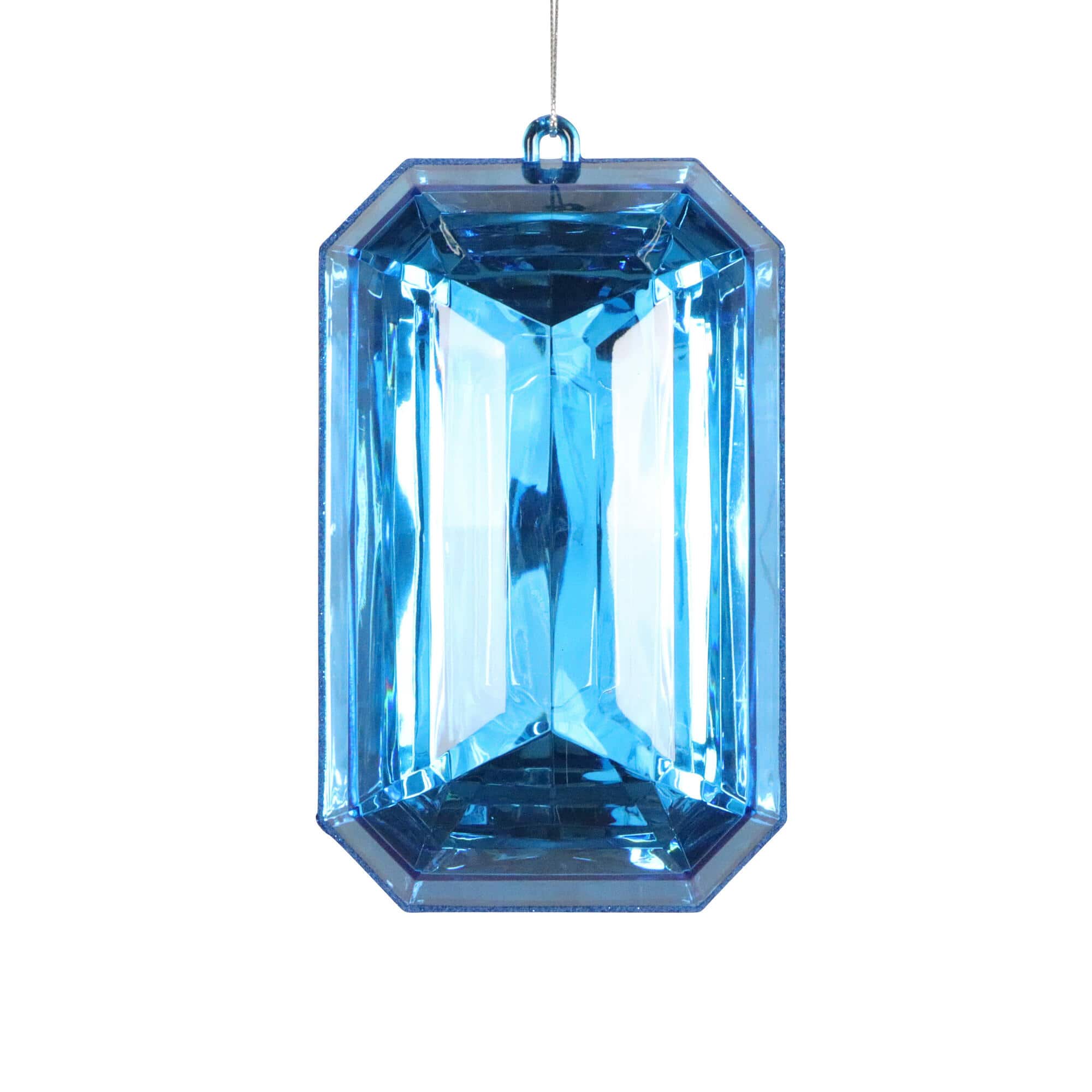 Vickerman 8" Rectangle Jewel Glitter Ornaments, 2ct.
