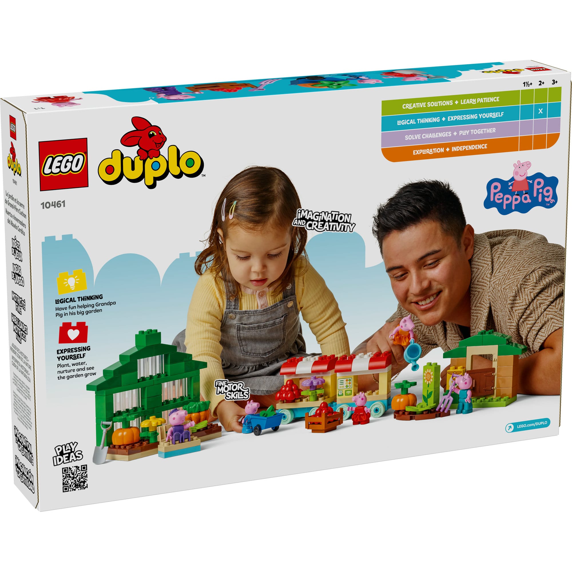 LEGO® DUPLO® Peppa Pig Grandpa Pig’s Garden and Greenhouse Building Set 10461