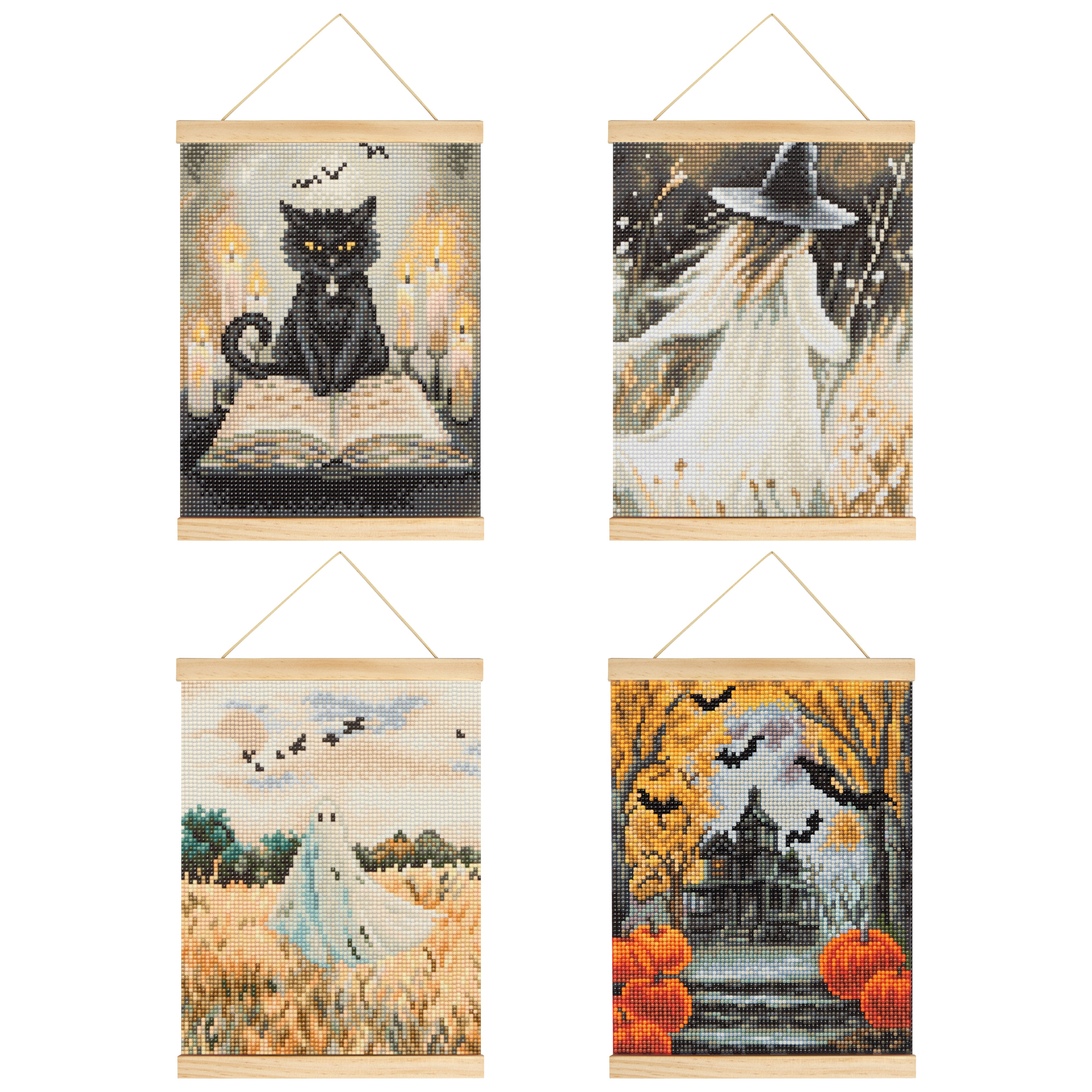 8" x 10" Witchy Mystery Diamond Art Kit with Magnetic Wood Frame by Make Market®