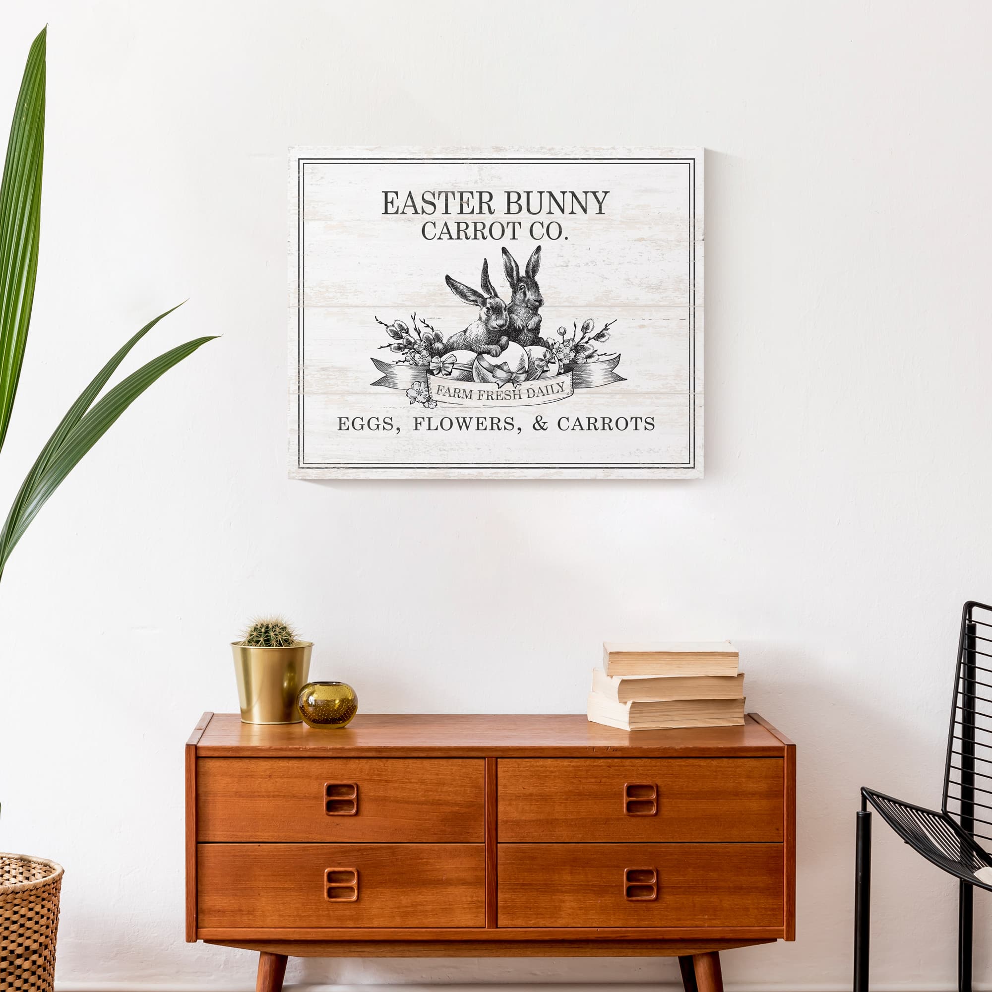 Easter Bunny Carrot Farm 2 16" x 20" Canvas Wall Art