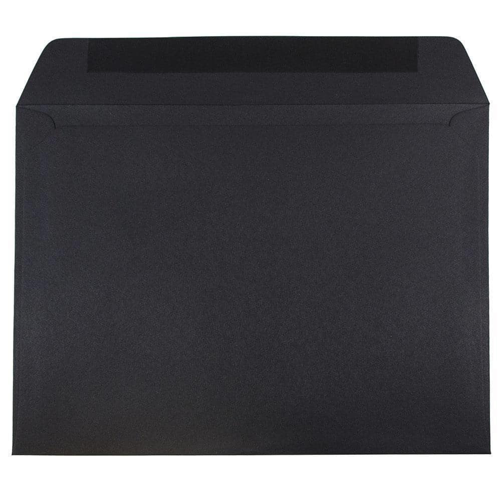 JAM Paper 9.5x12.62 Smooth Black Booklet Envelopes 25ct.