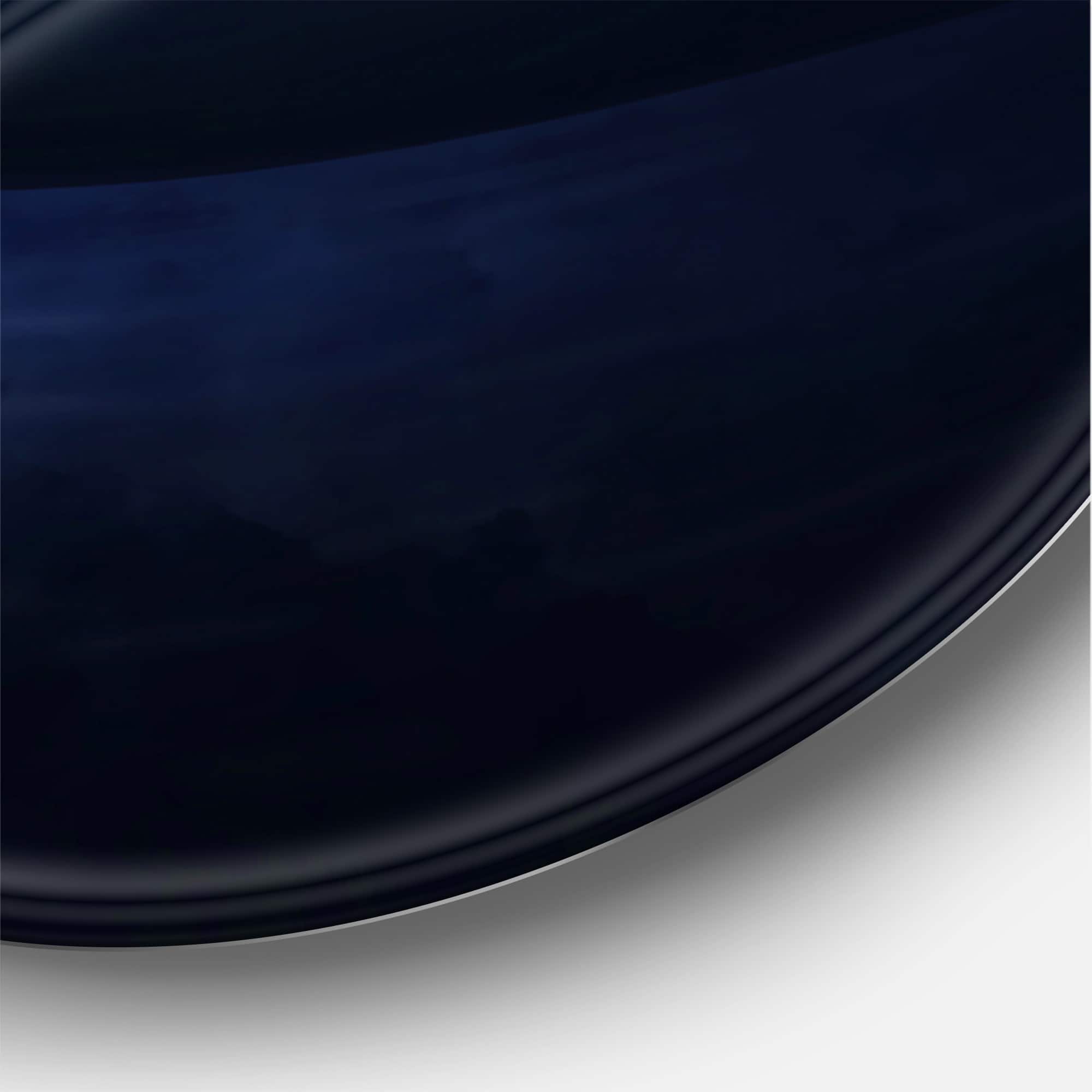 Designart - Full Moon in Cloudy Night Sky - Modern Metal Circle Wall Art
