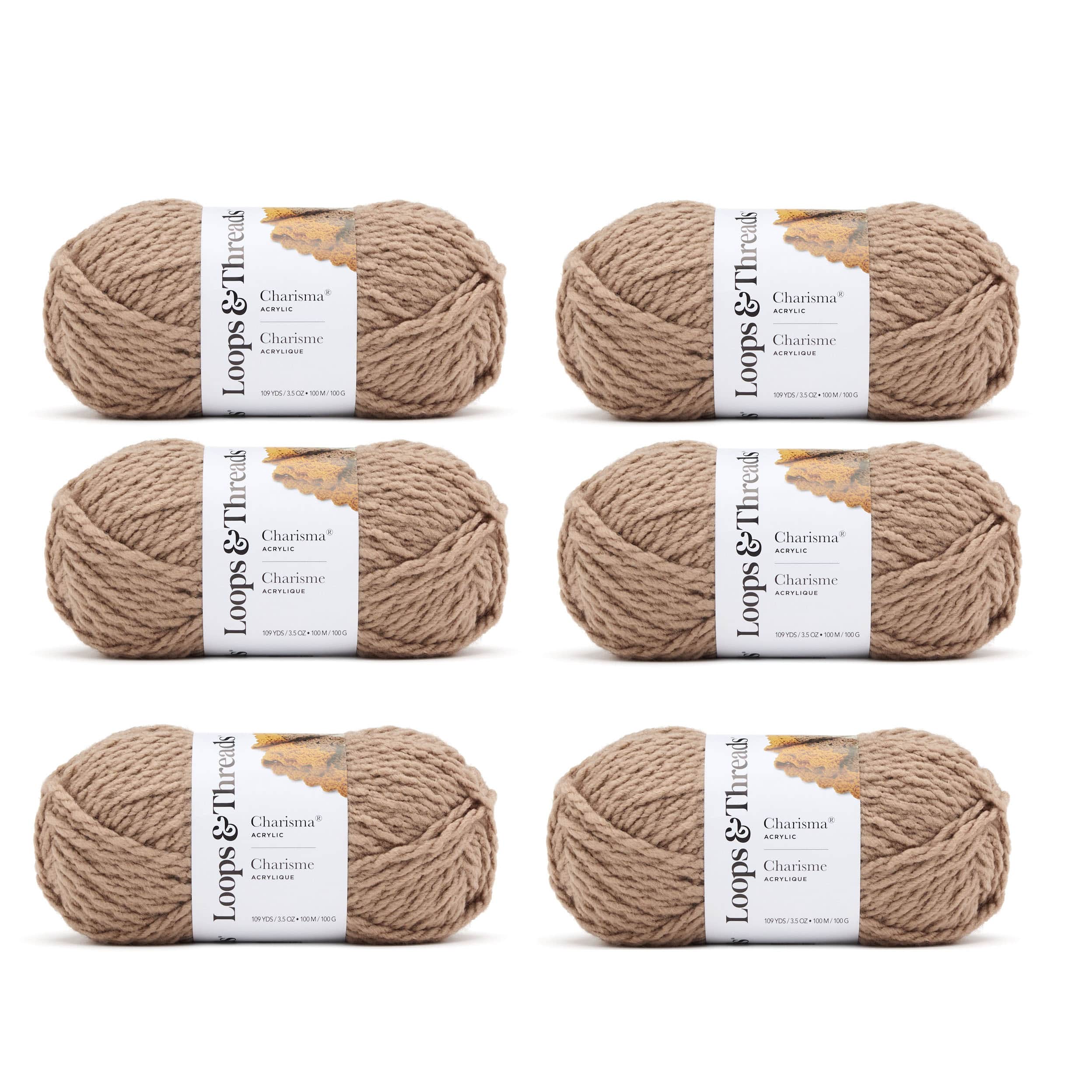 6 Pack: Charisma® Yarn by Loops & Threads®