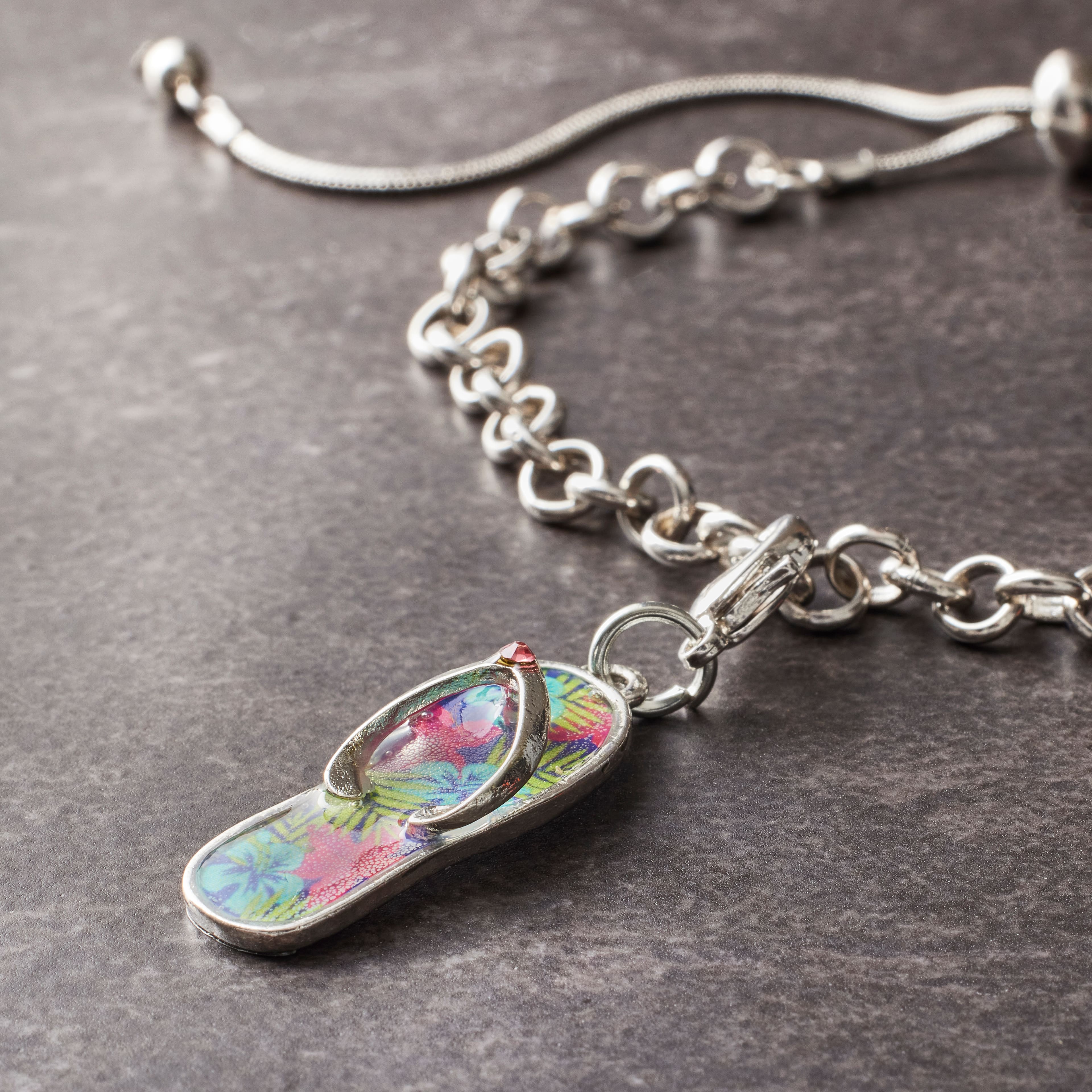 12 Pack: Tropical Shoe Charm by Bead Landing™