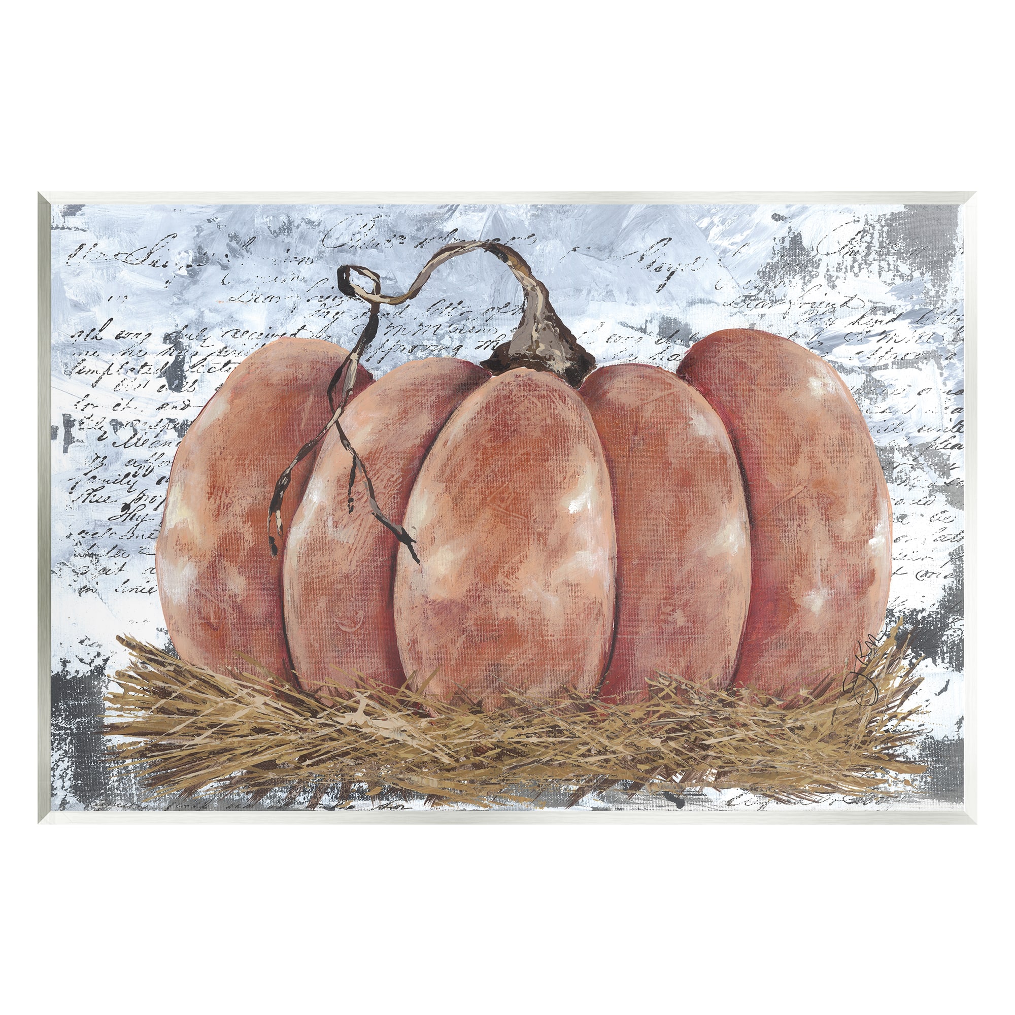 Stupell Industries Abstract Pumpkin Collage Wall Plaque Art