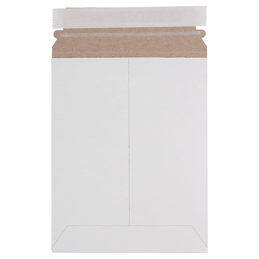 JAM Paper 7" x 9" White Flat Photo Mailer Peel & Seal Closure Envelopes, 6ct.