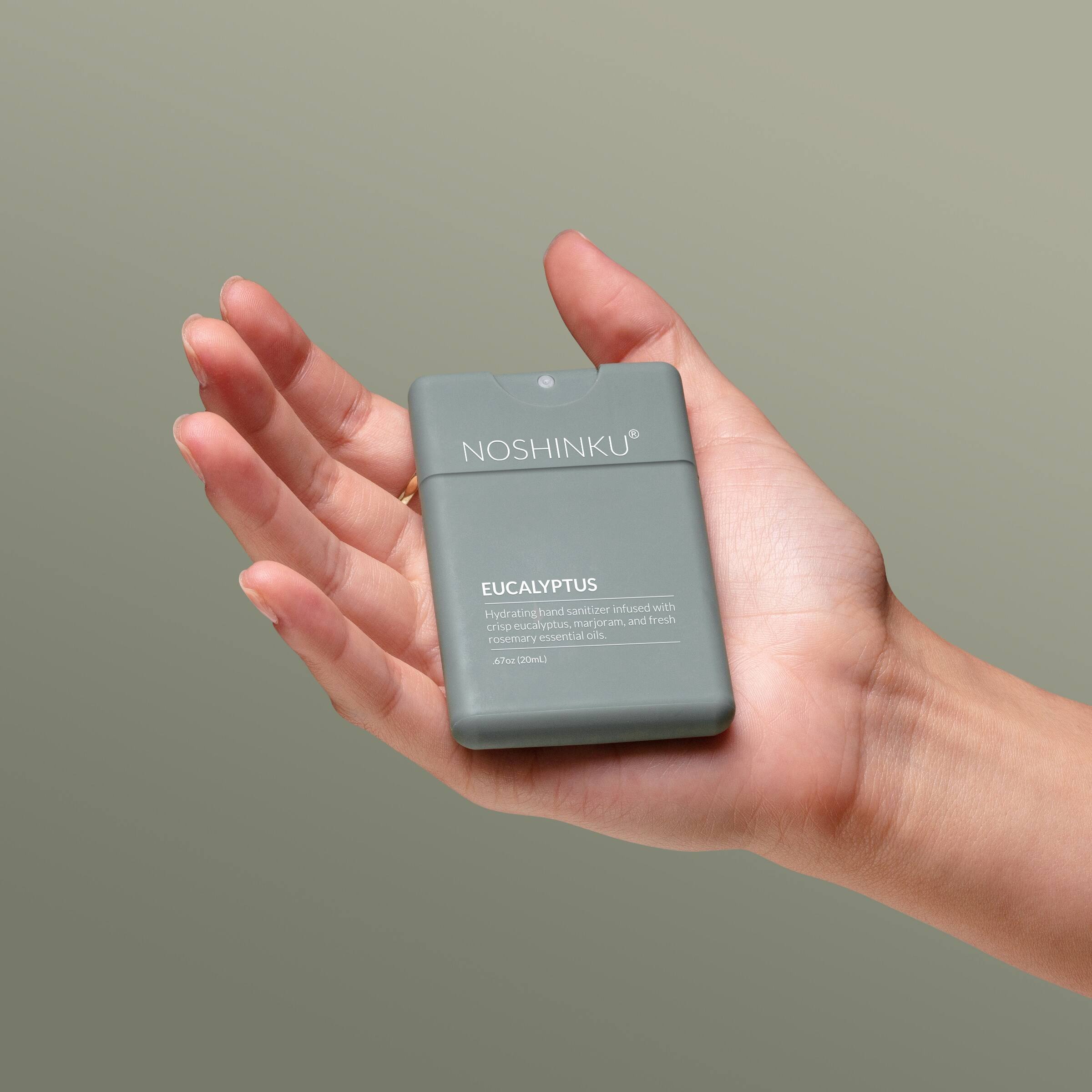 Noshinku Refillable Eucalyptus Ultra-Hydrating Pocket Hand Sanitizer Spray