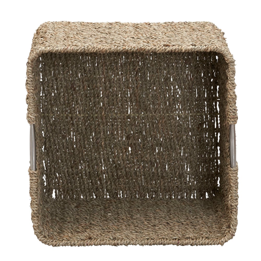 Household Essentials Seagrass Square Wicker Basket