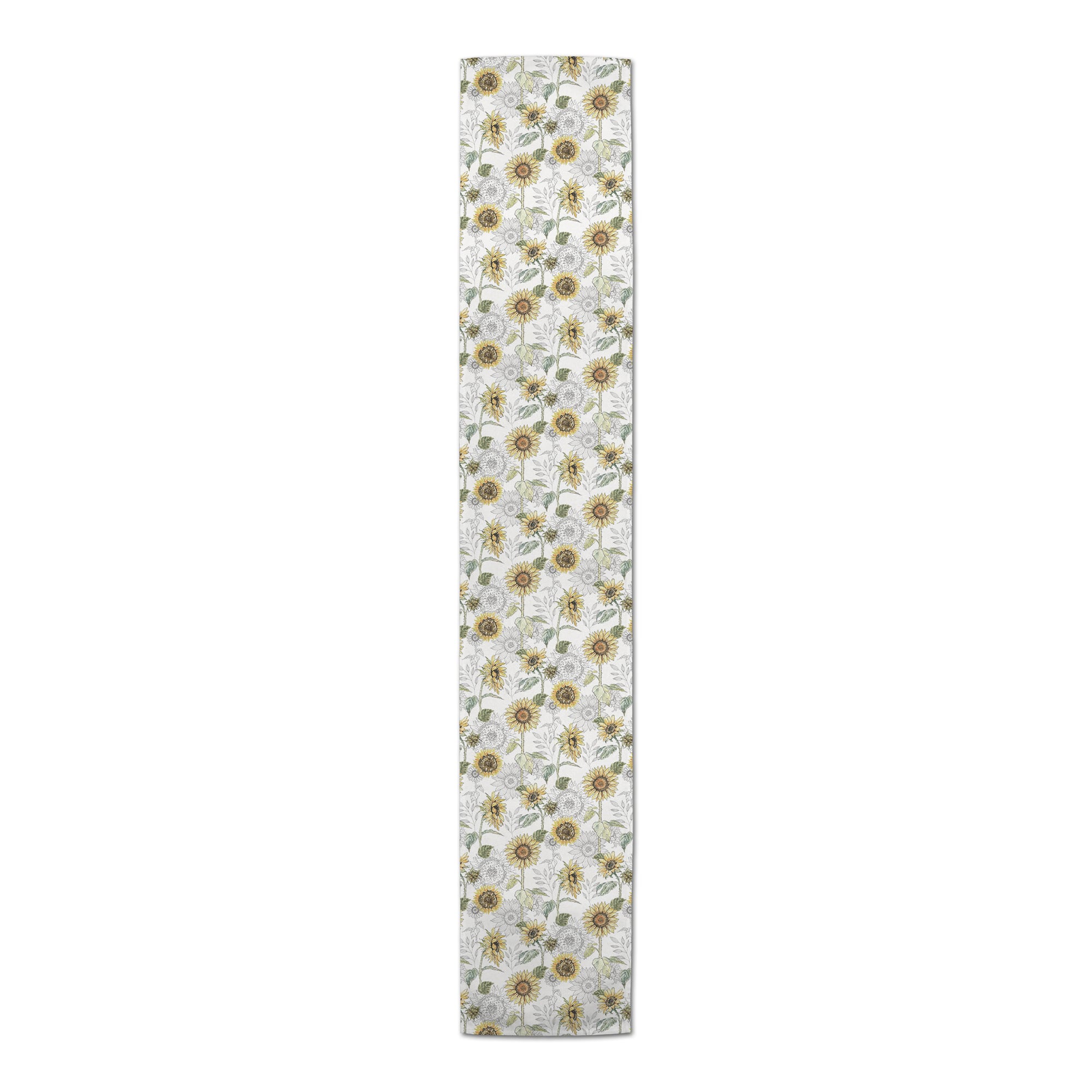 Sunflower Pattern Cotton Twill Runner