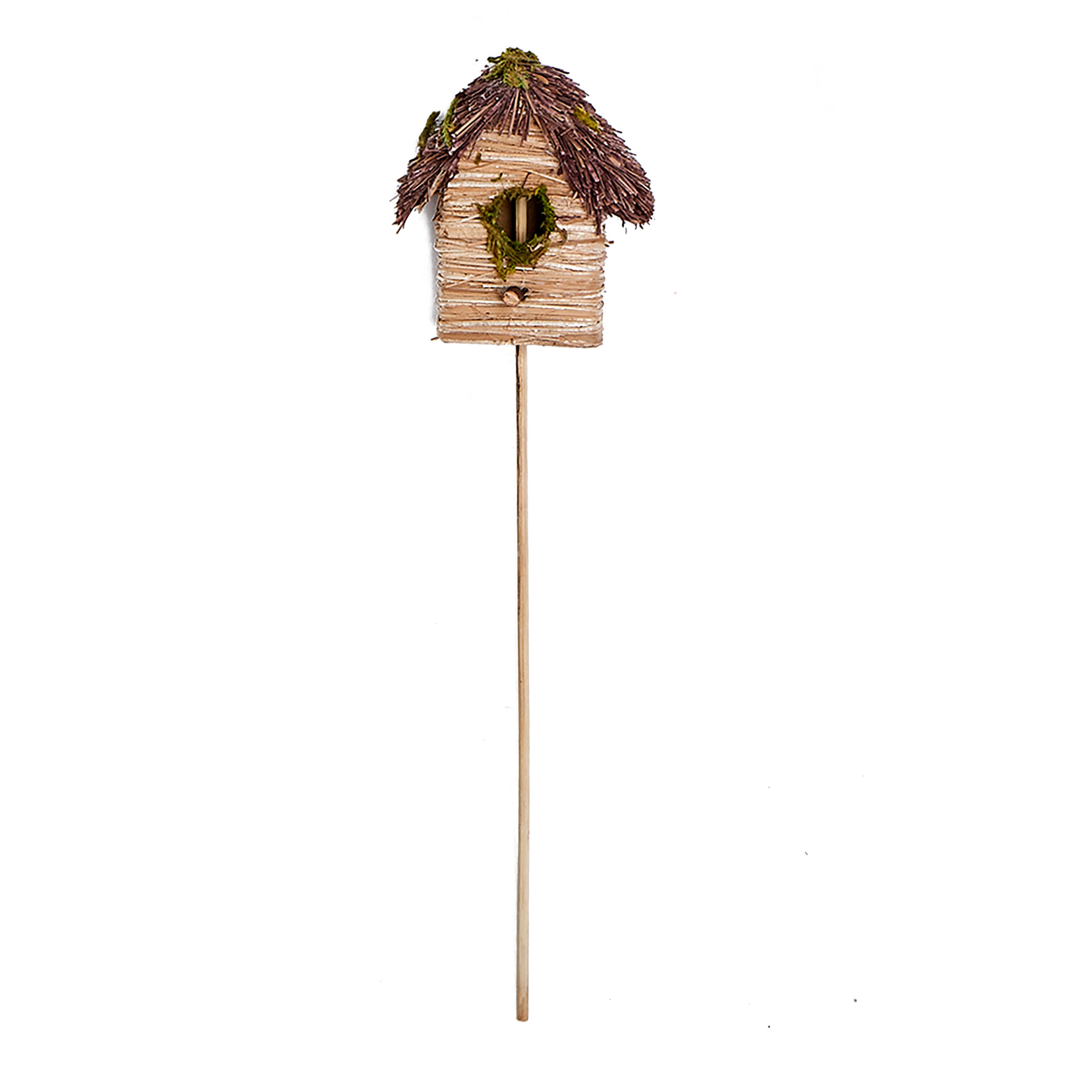 10" Birdhouse on Wood Picks, 6ct.