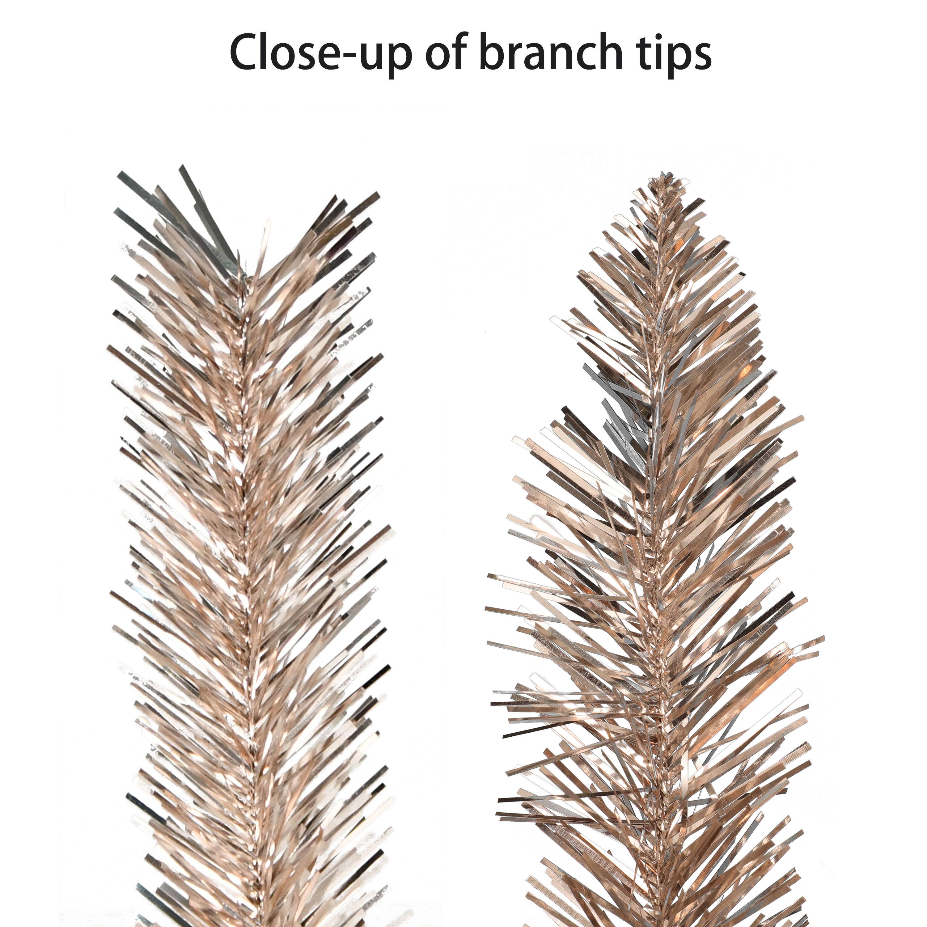 9ft. Artificial Rose Gold Round Valley Pine Garland
