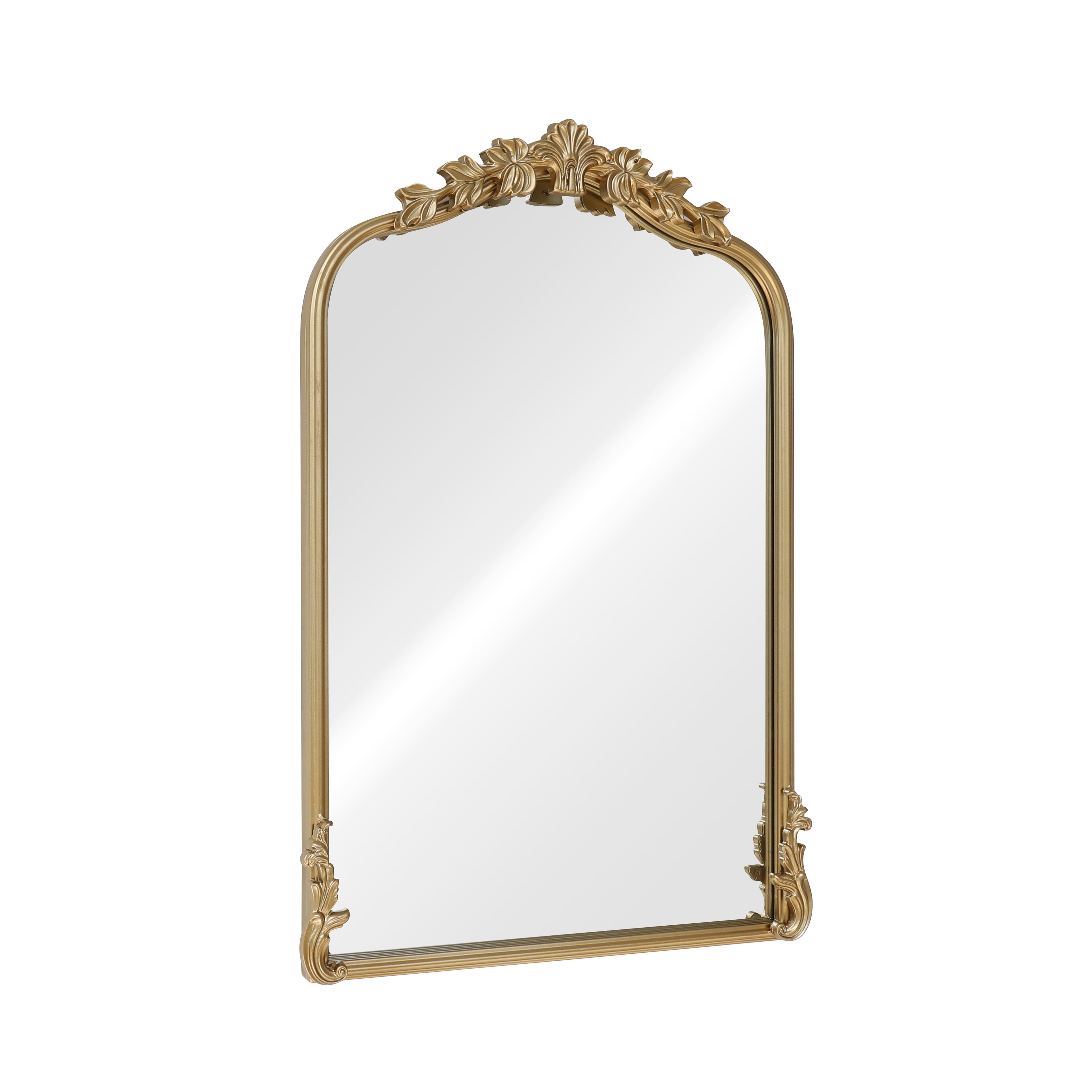 18" x 27" Ornate Arch Wall Mirror in Gold Metal Frame by Ashland®