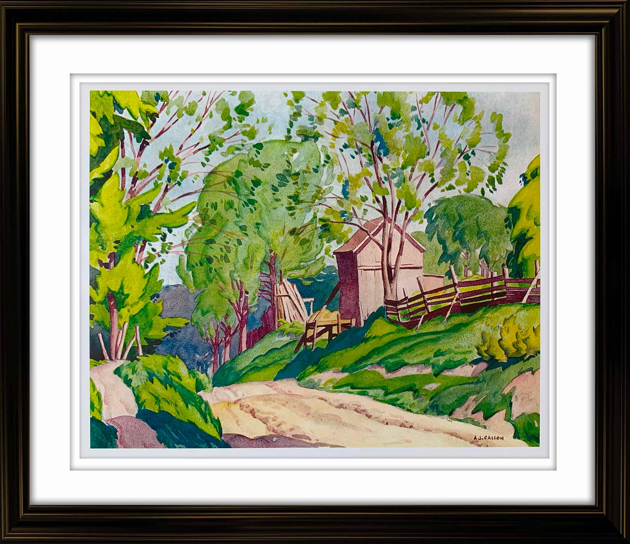 Spring Lasky Framed Print 20" x 24" by A.J. Casson 34.5" x 30.5"