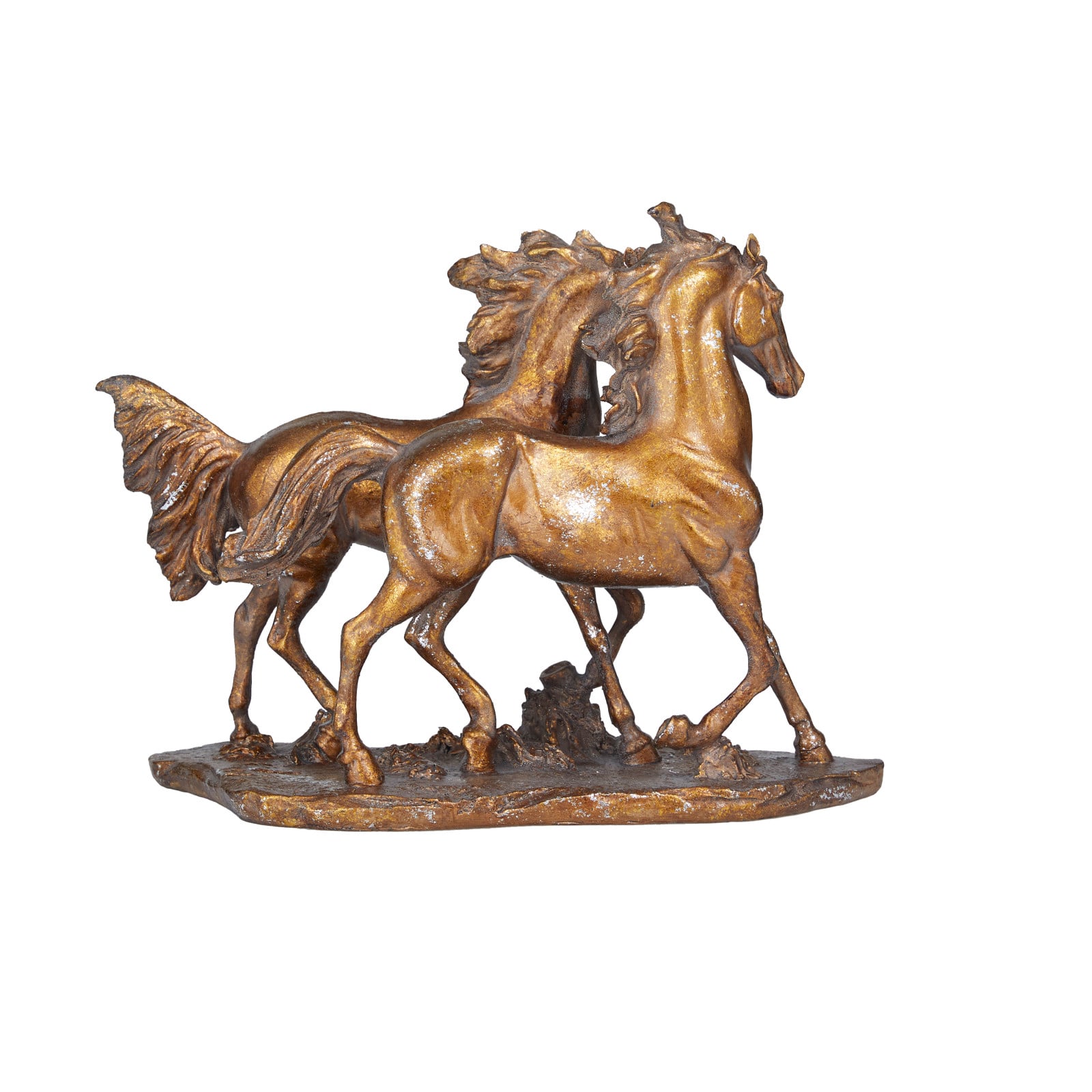 Bronze Metal Traditional Sculpture, 11" x 14" x 6"