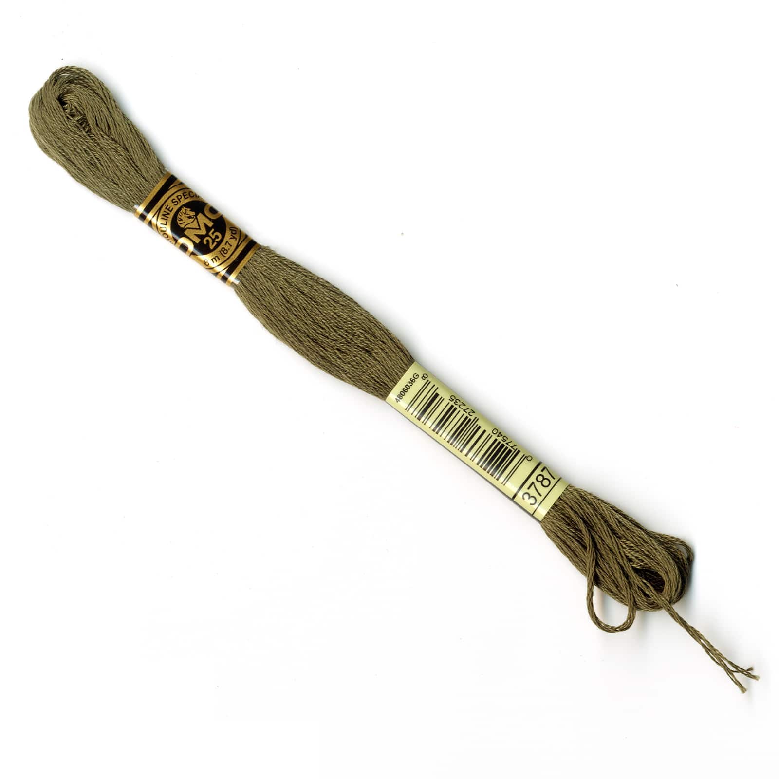 DMC® 6 Strand Embroidery Floss, Dark, Color: 3787 DK Brown Gray