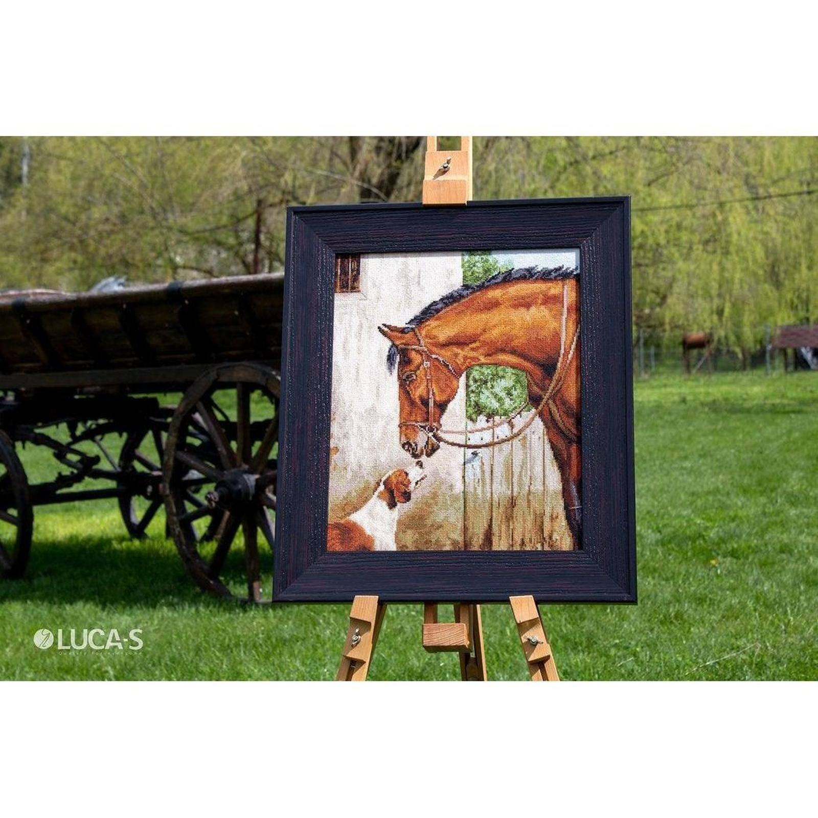 Luca-s Hunter And Foxhound Counted Cross Stitch Kit