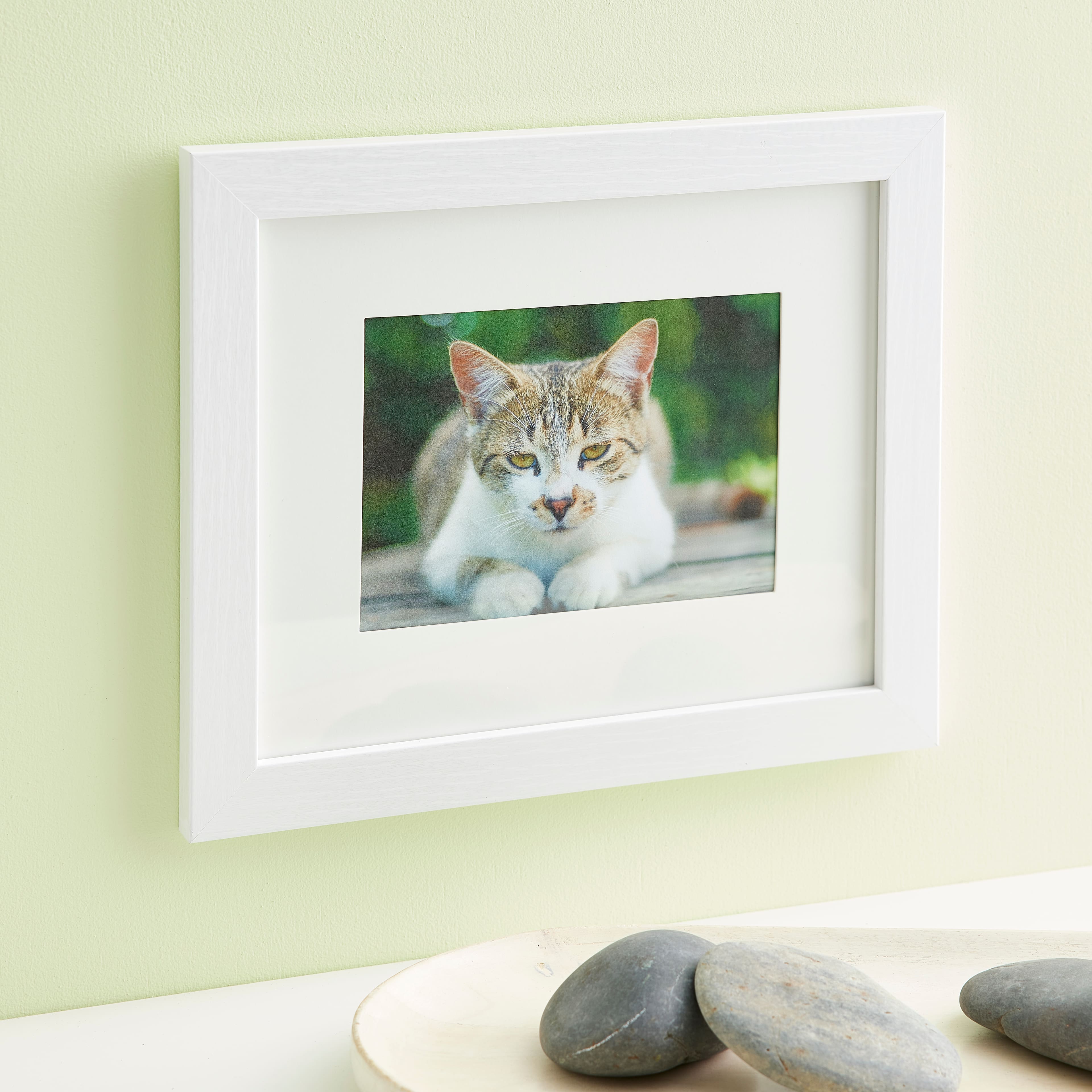 White Belmont Frame with Mat by Studio Décor®