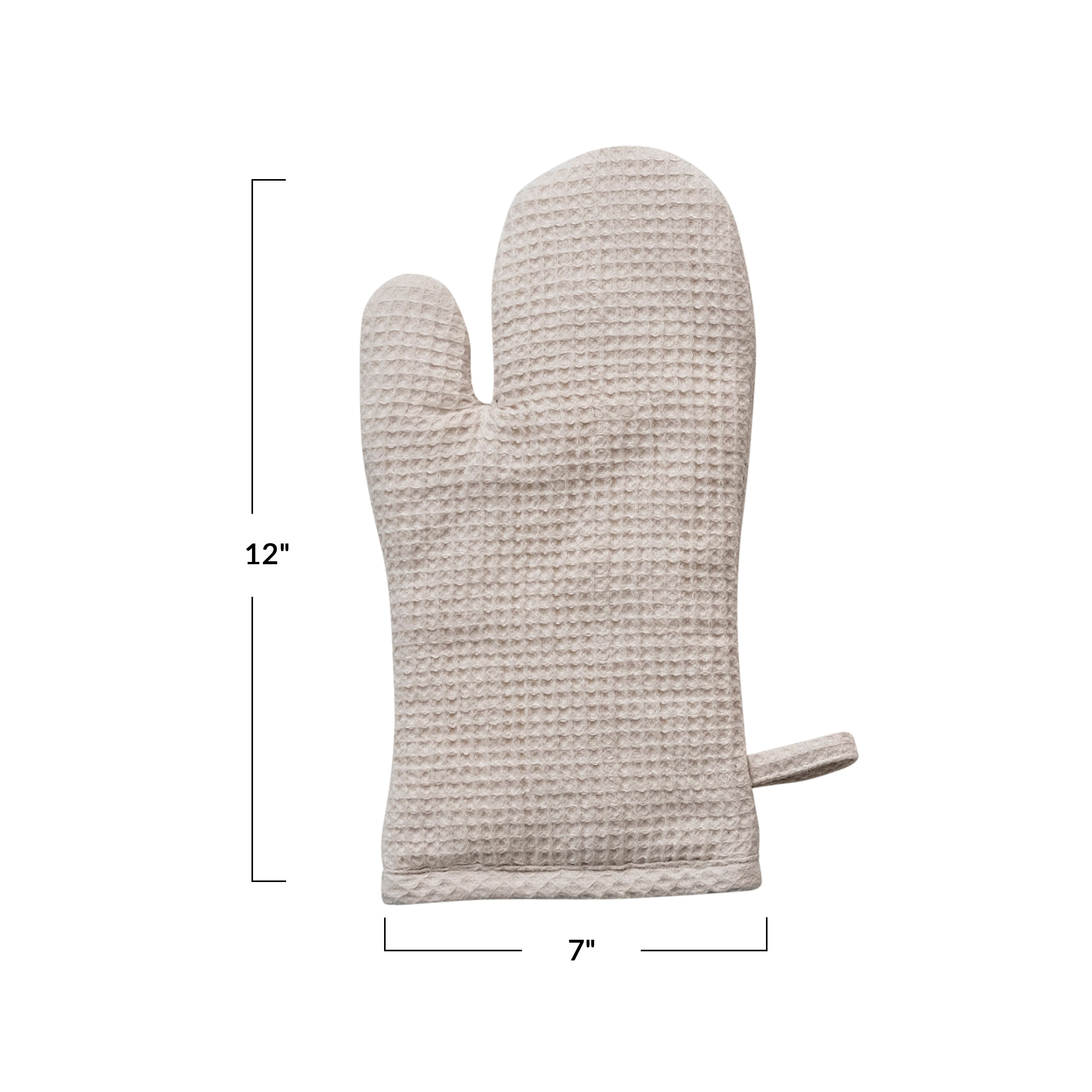 Hello Honey® Woven Linen & Cotton Waffle Hot Pad Mitt