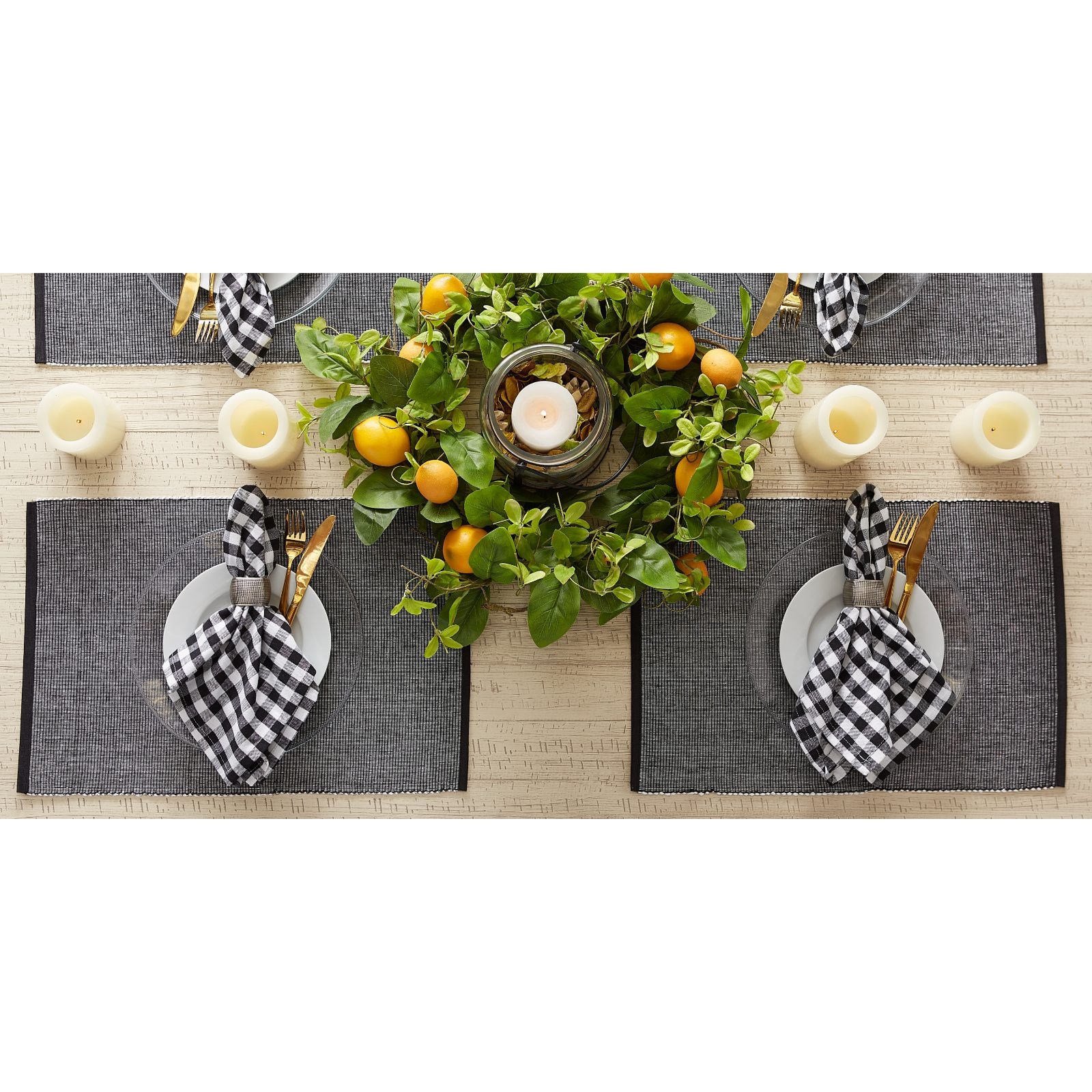 DII® 2-Tone Ribbed Placemats