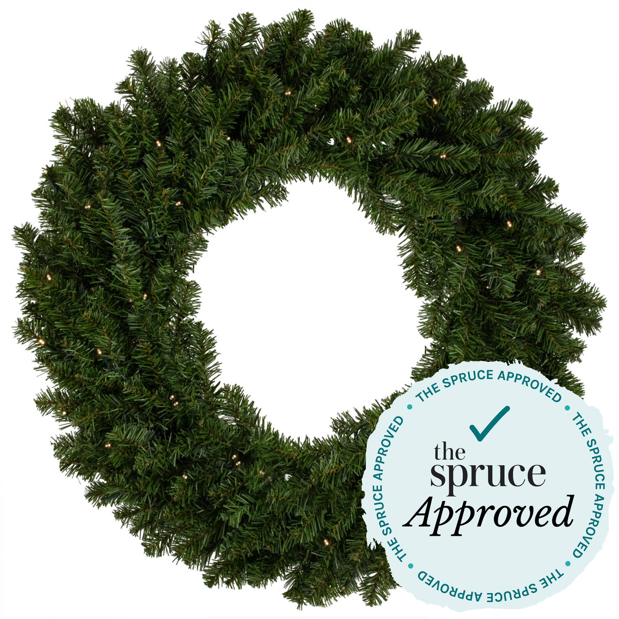 7ft. Pre-Lit Commercial Canadian Pine Artificial Christmas Wreath