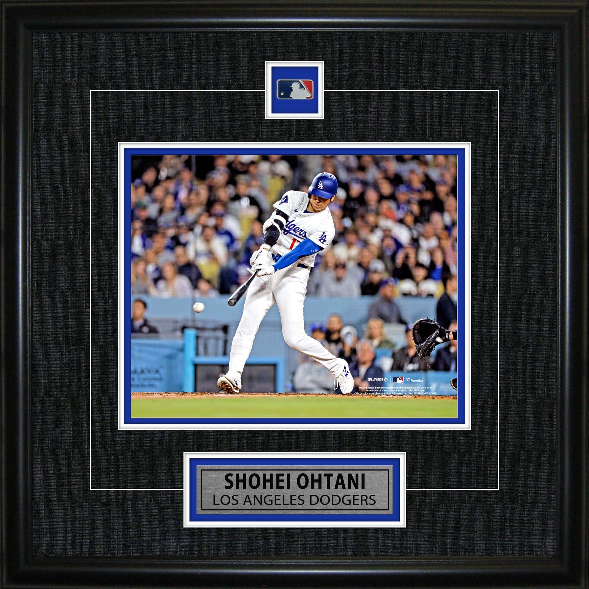 Shohei Ohtani Framed Pin & Plate Dodgers 18" x 18"