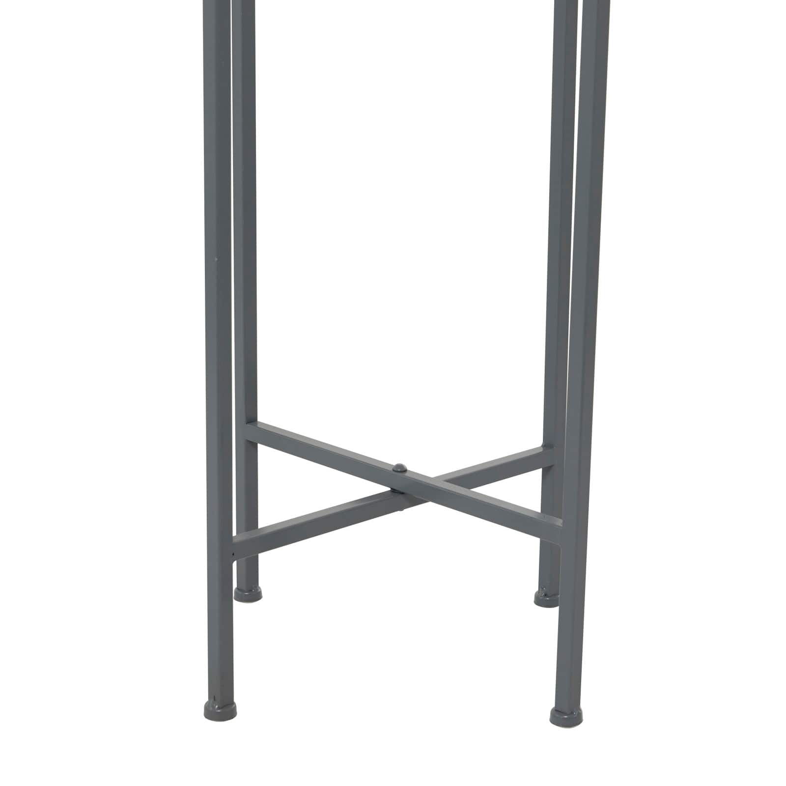 Grey Modern Planter, 13" x 13" x 42"
