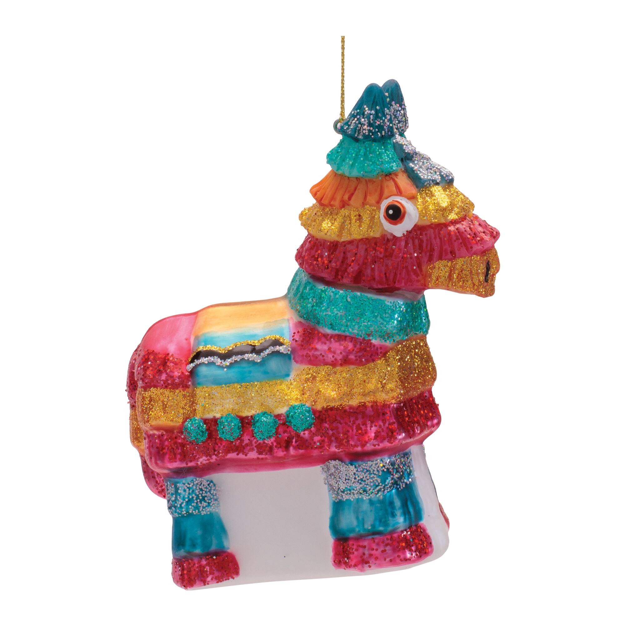 Melrose 4.25" Pinata Glass Ornaments, 6ct.