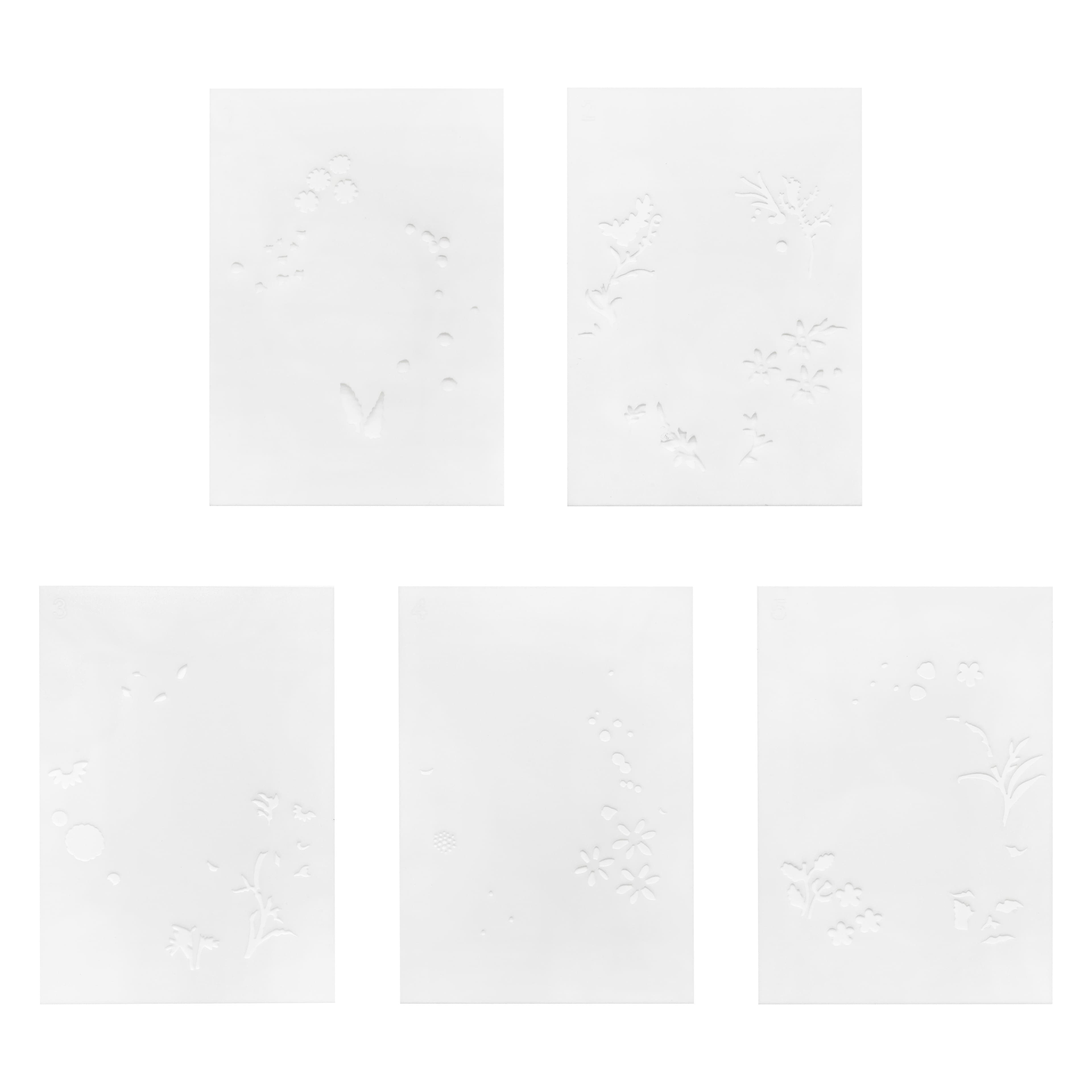 4" x 6" Flower Wreath Print Layering Stencil Set by Recollections™