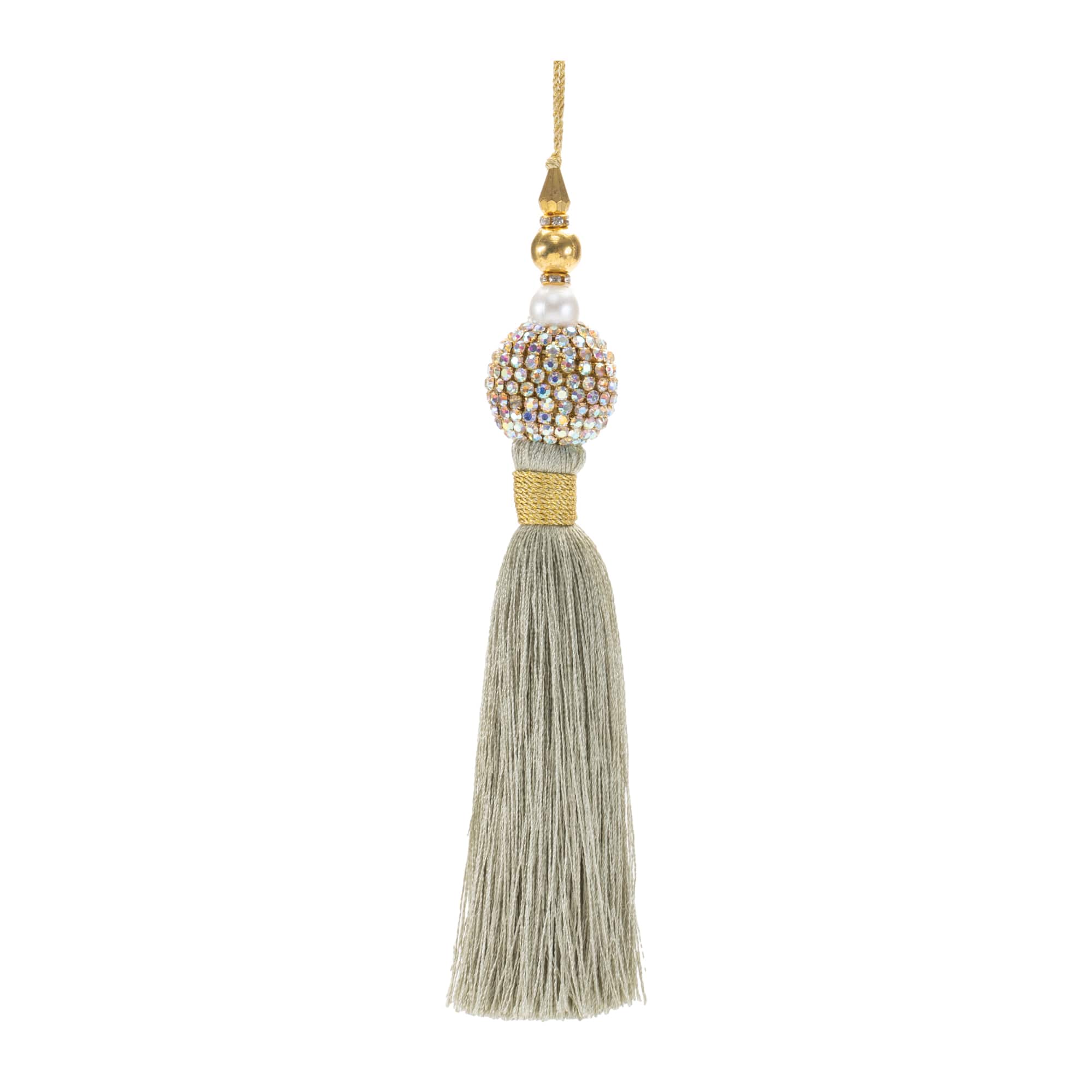 7.75" Jeweled Tassel Ornaments, 4ct.