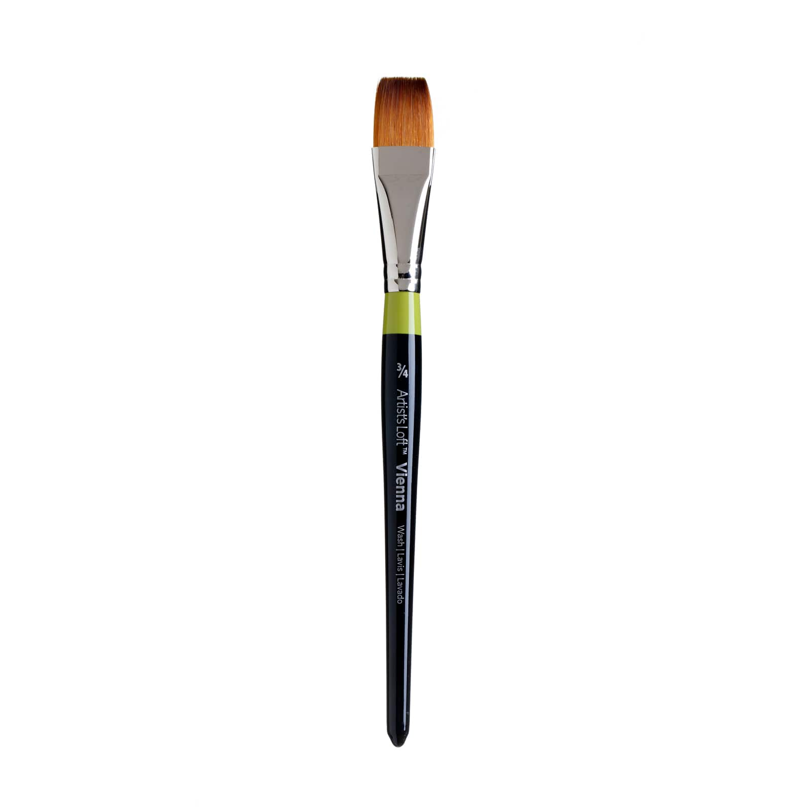 12 Pack: Vienna Golden Taklon Short Handle Flat Wash Brush by Artist's Loft™