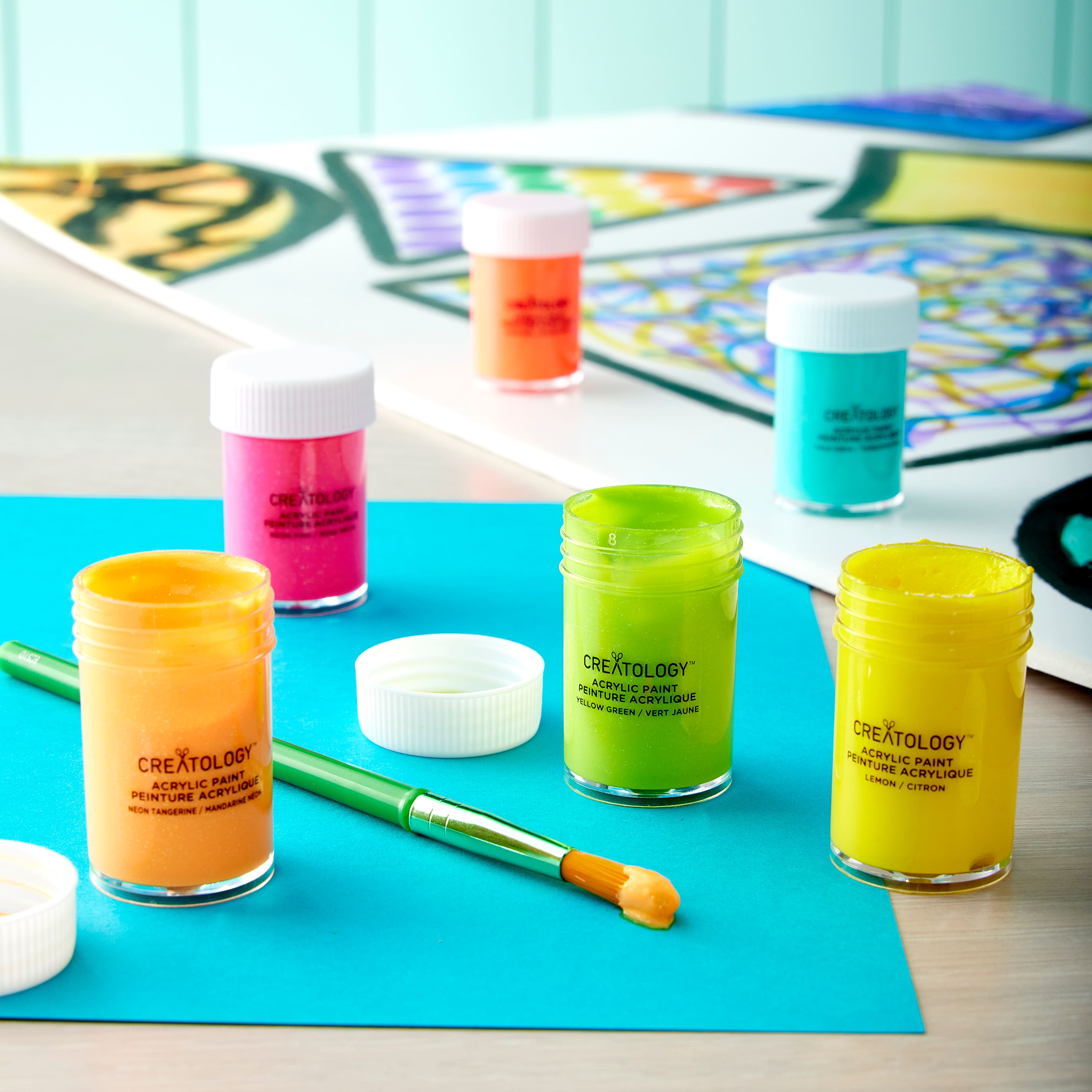 6 Packs: 18 ct. (108 total) Bright Glitter Acrylic Paint Set by Creatology™