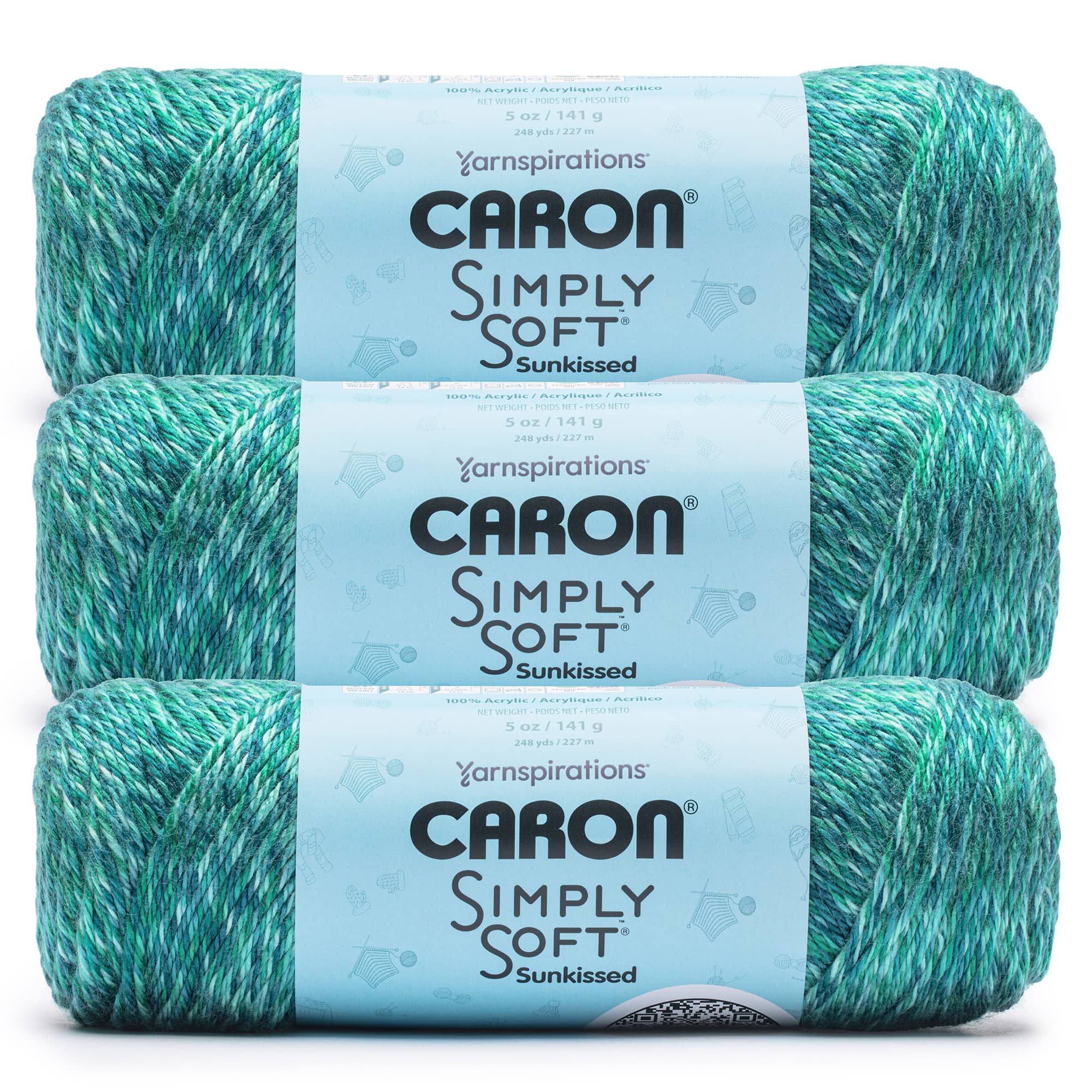3 Pack Caron® Simply Soft Sunkissed™ Tonal Yarn