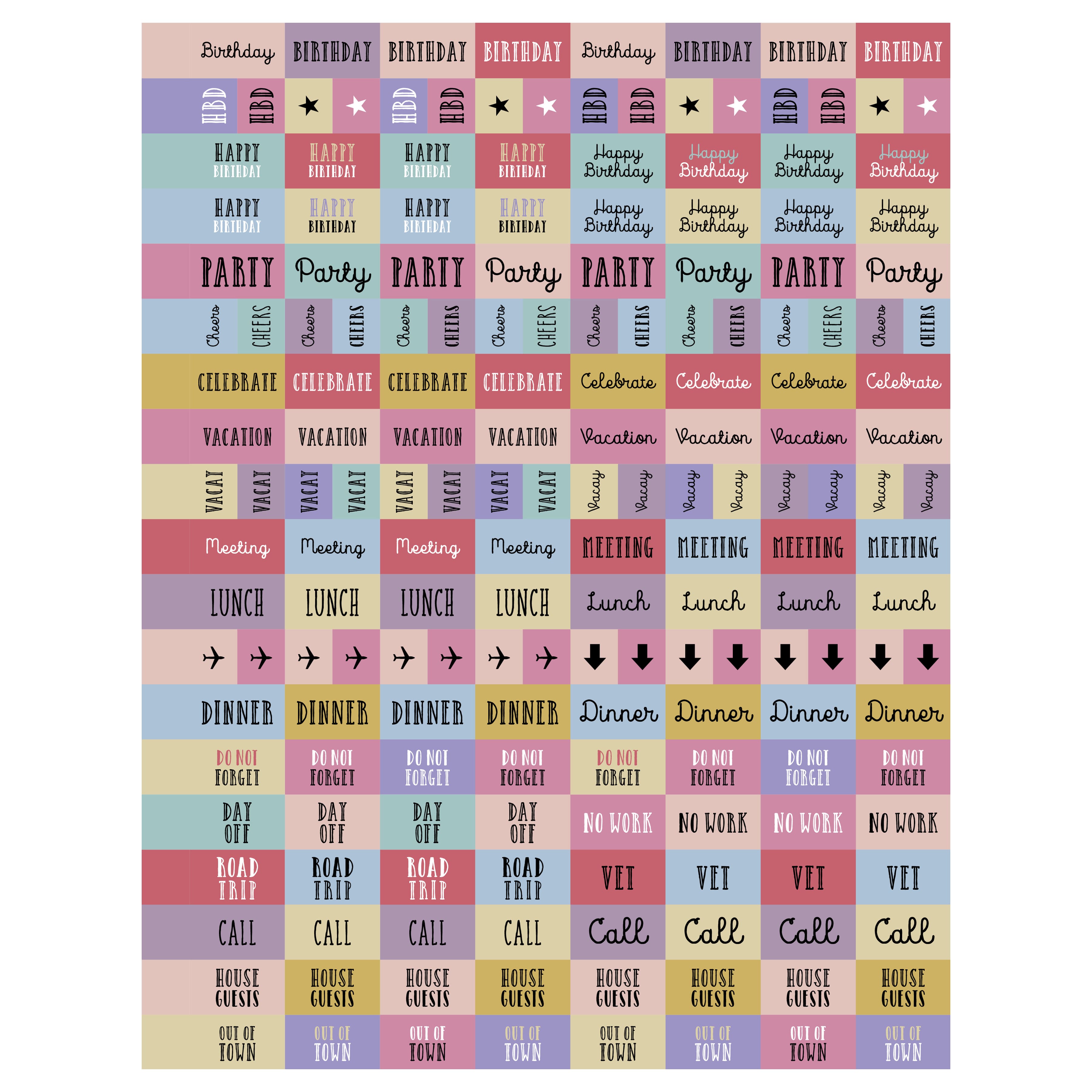 TF Publishing 2025-2026 Striped Down Large Weekly/Monthly Planner
