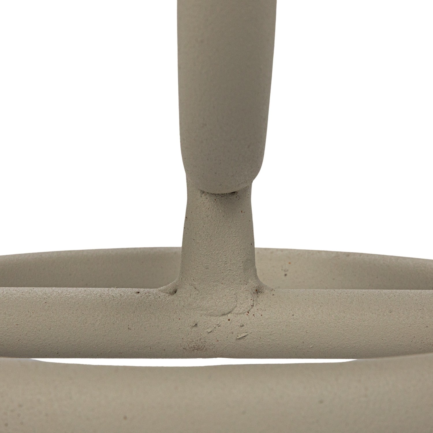 Hello Honey® Matte Gray & Sand Metal Floor Planter Set Hanging on Stands