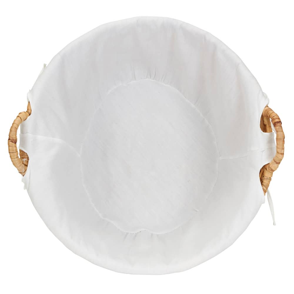 Household Essentials 12.5" Round Wicker Laundry Basket with Handles