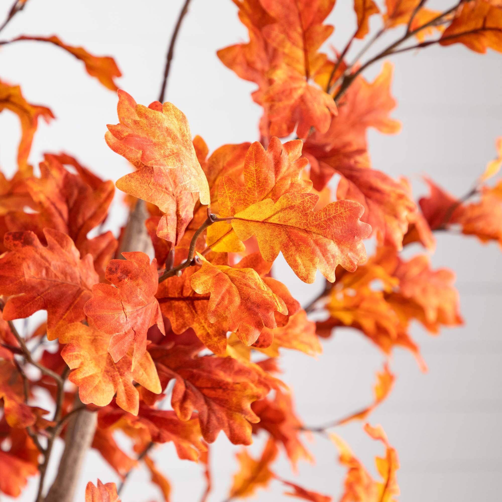 8ft. Potted Artificial Autumn Oak Tree