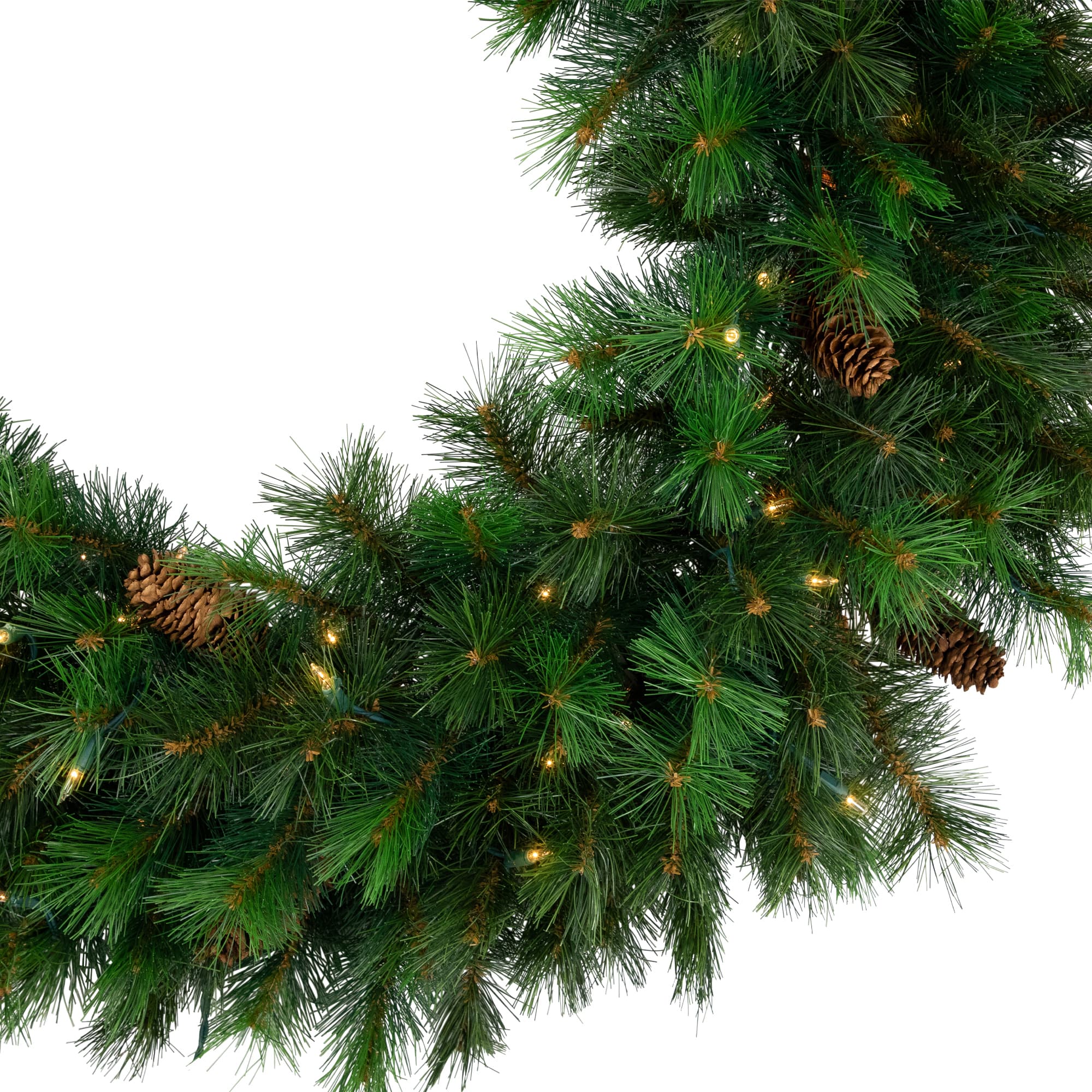 48" Pre-Lit Royal Oregon Pine Artificial Christmas Wreath