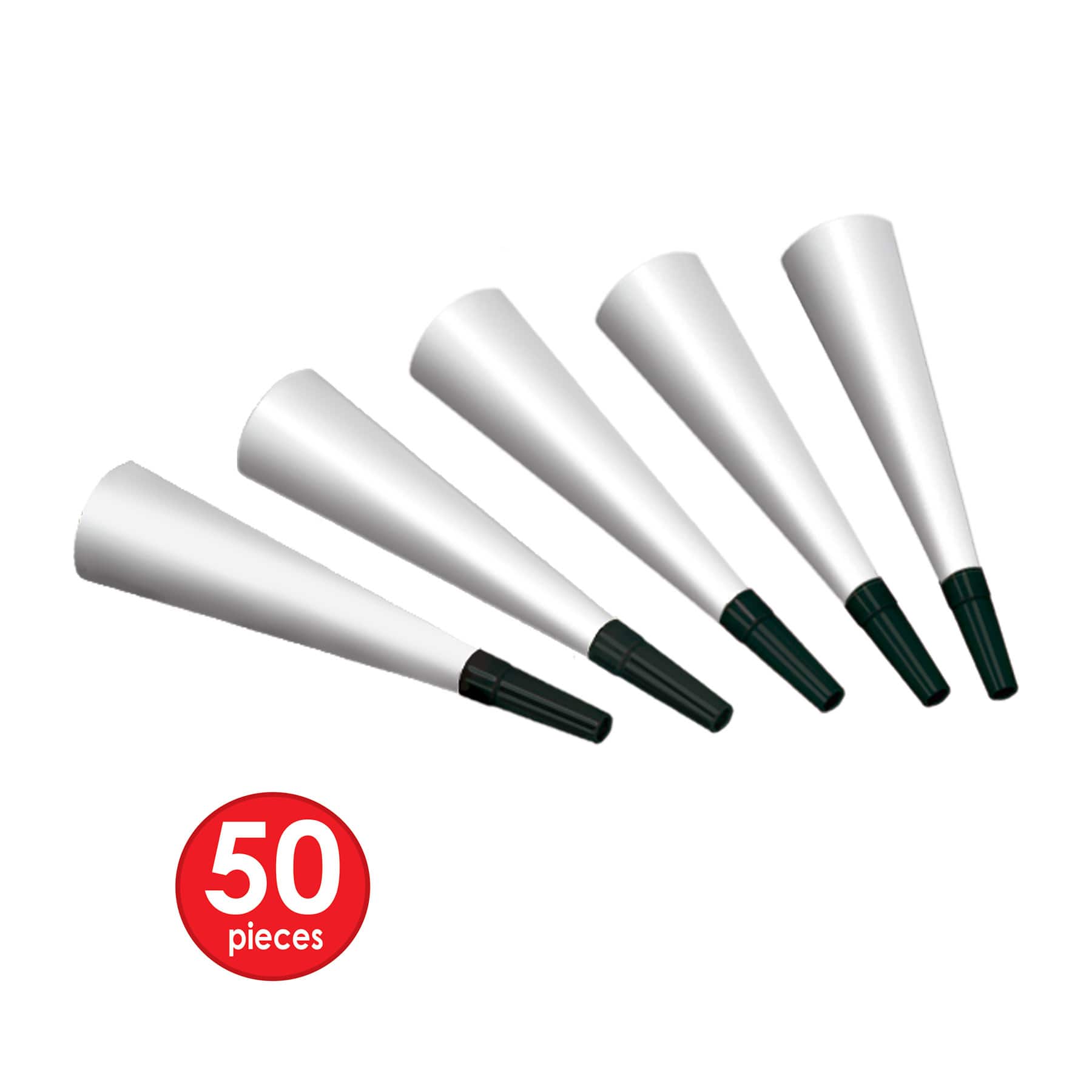 Beistle Black & White New Year Masquerade Party Favor Kit for 50