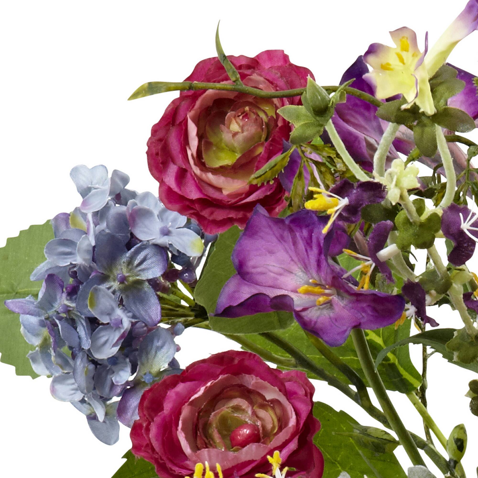 24" Spring Garden Floral Arrangement with Glass Vase