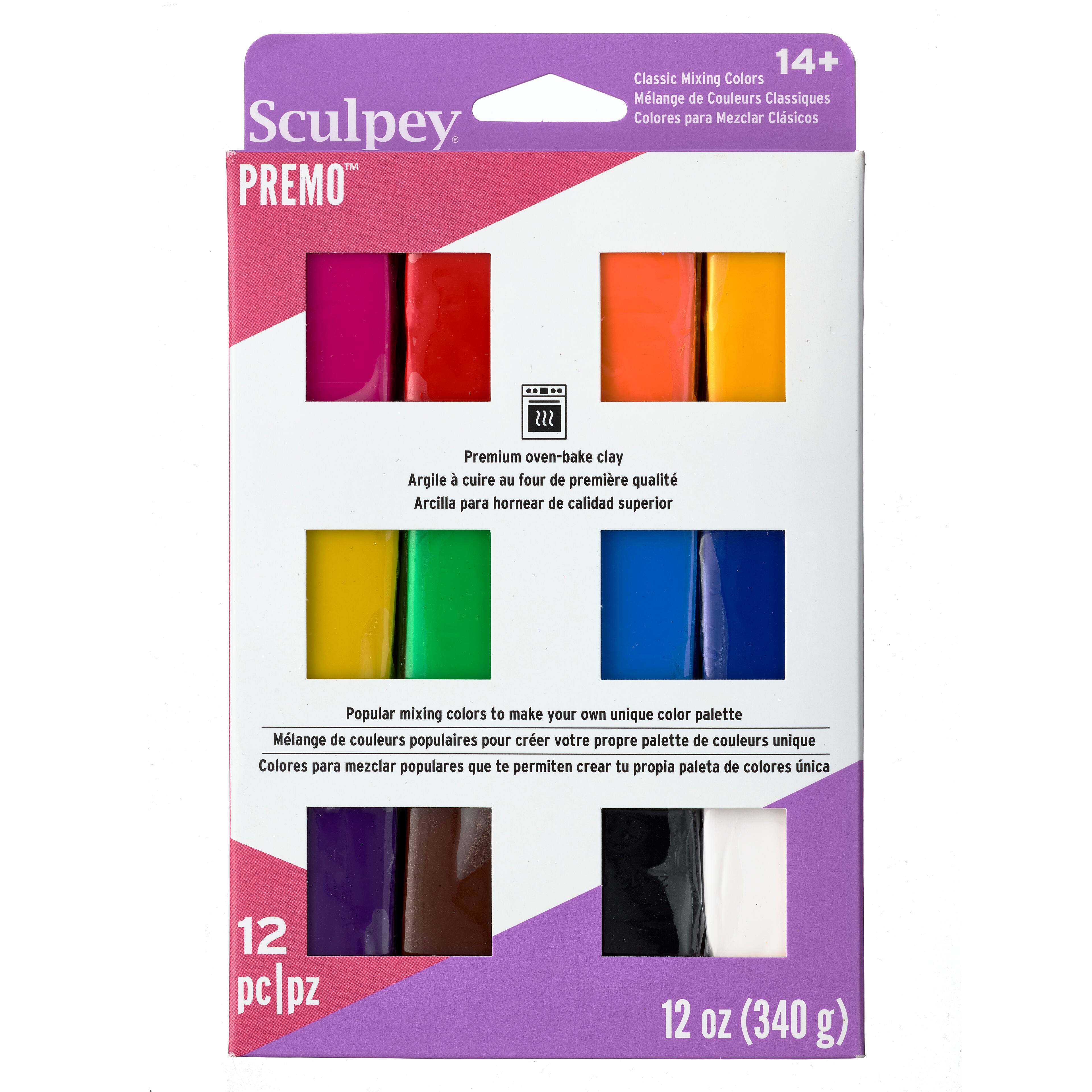 6 Packs: 12 ct. (72 total) 1oz. Sculpey® Premo! Classics Sampler Kit