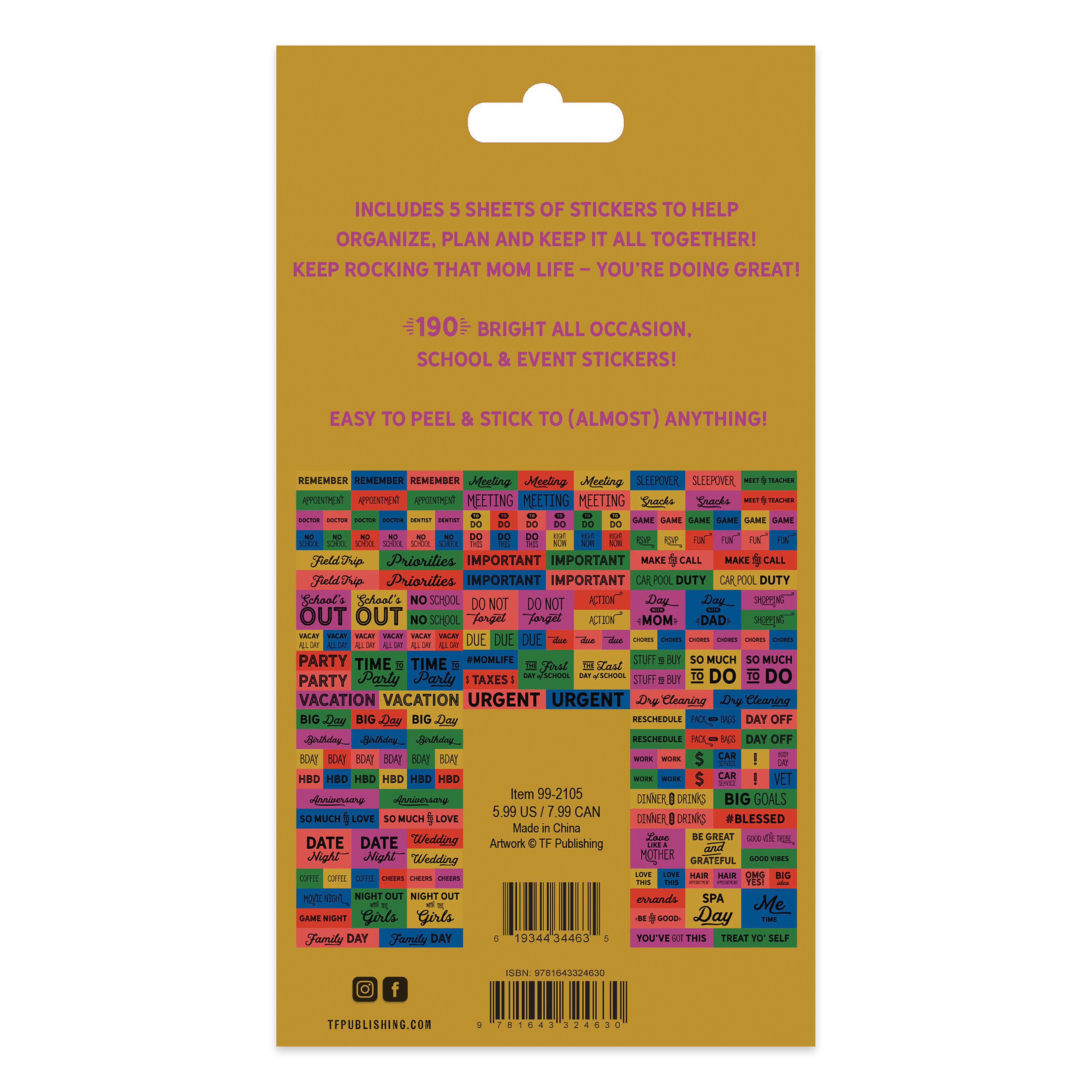 TF Publishing Mom Life Planning Stickers