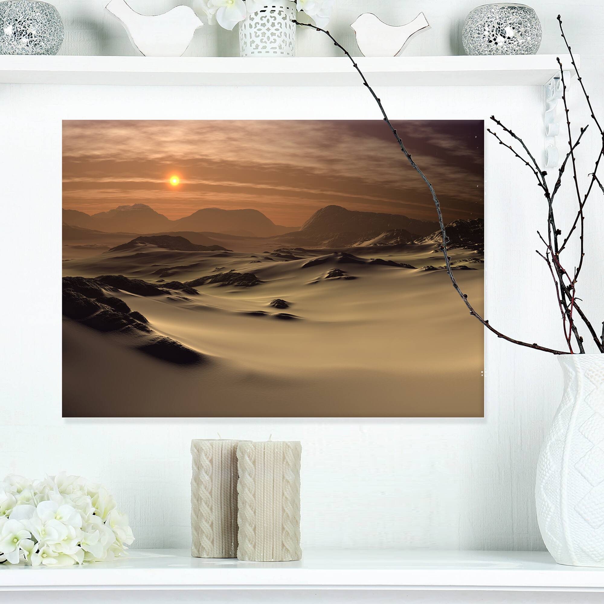 Designart - Beautiful Brown Fantasy Terrain