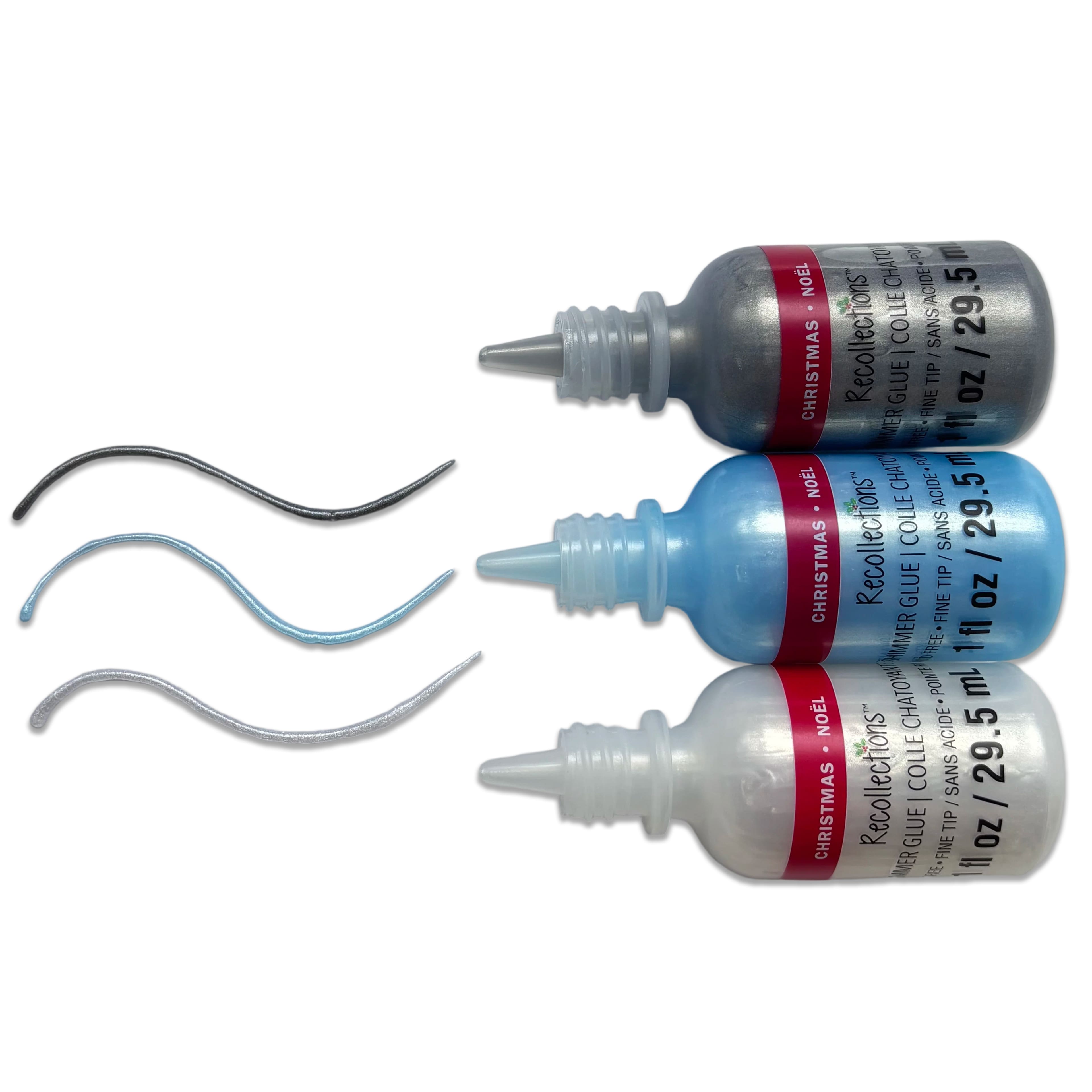 Silver, Blue & White Shimmer Glue Set by Recollections™