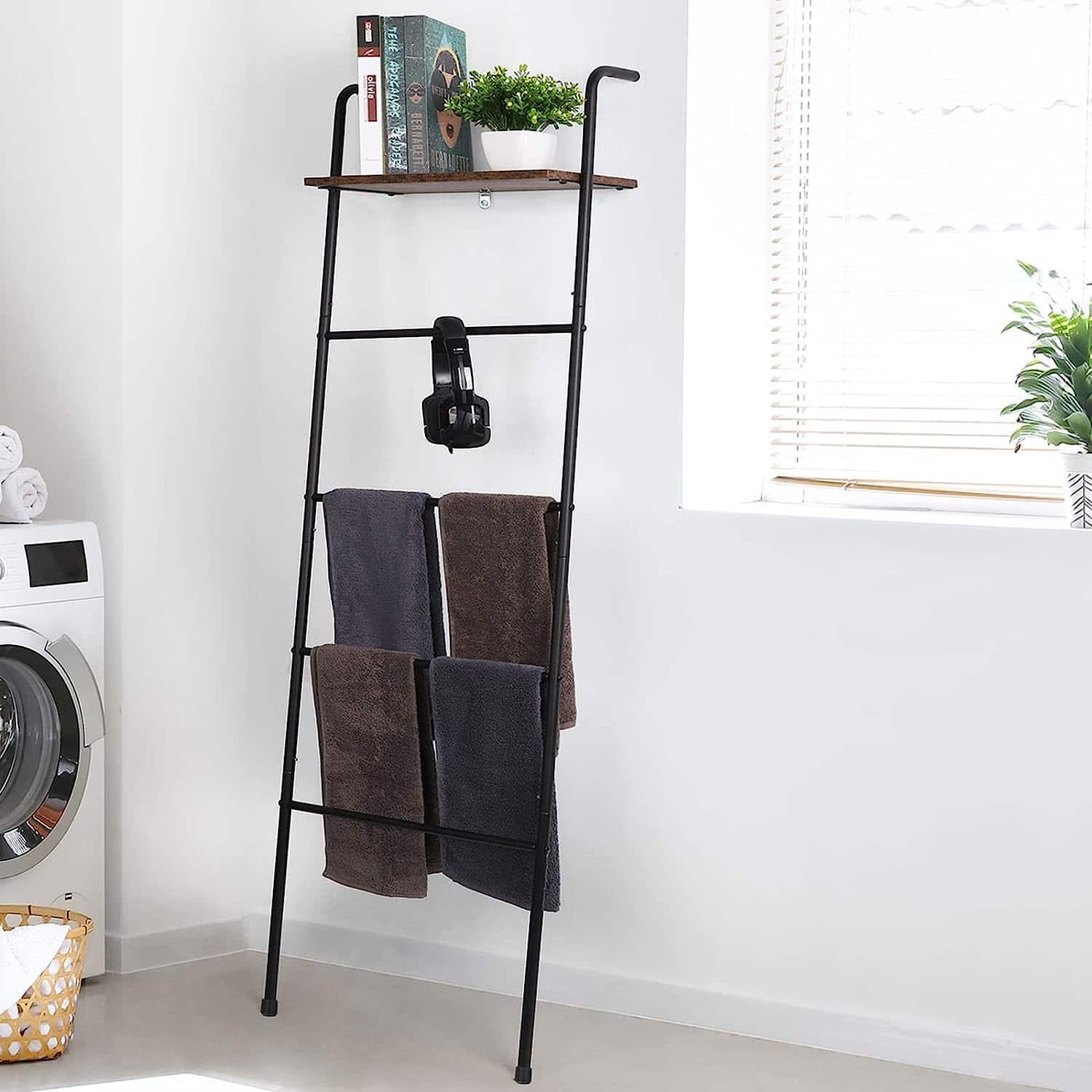 NEX™ 5-Tier Ladder Towel & Blanket Holder Rack