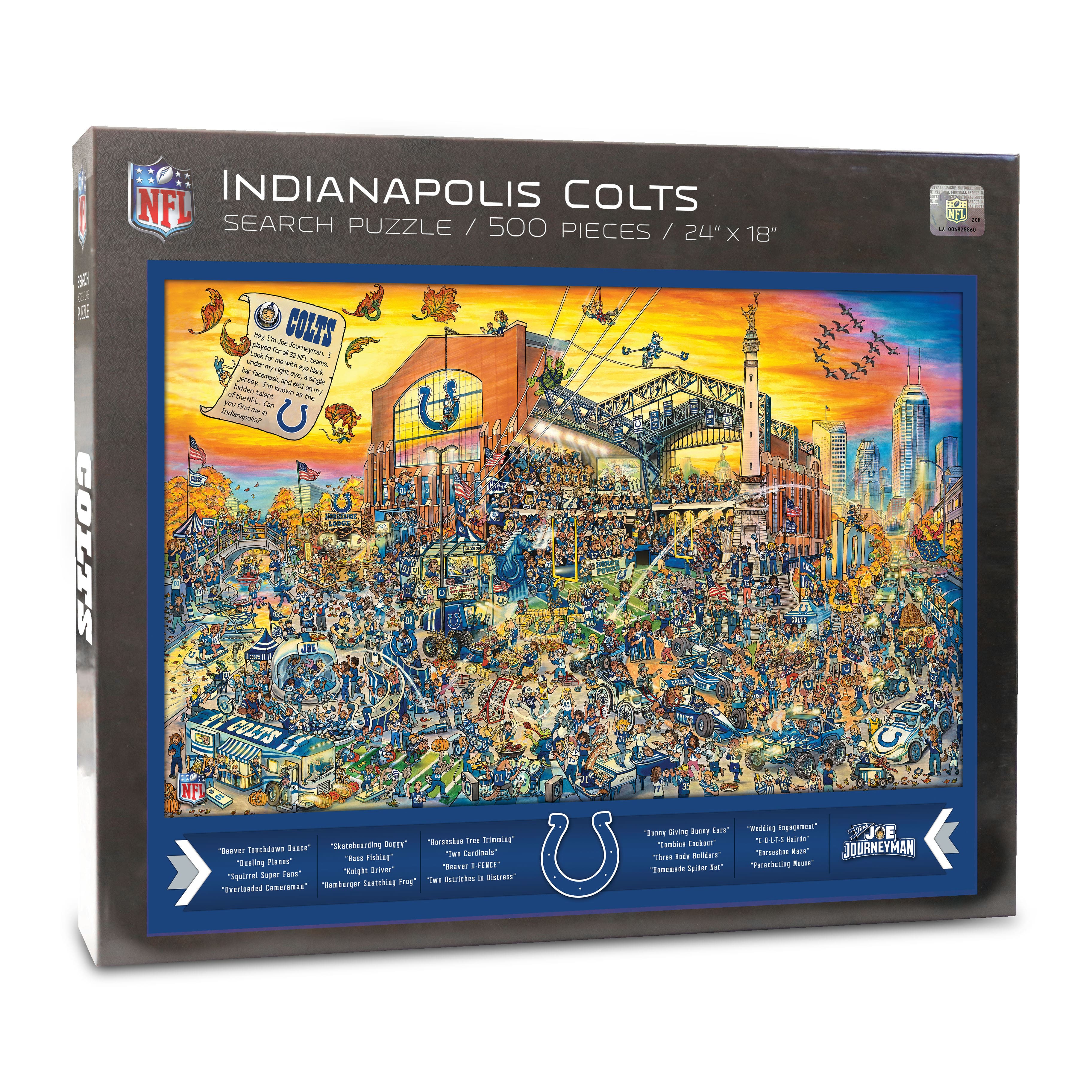 Joe Journeyman NFL 500 Piece Jigsaw Puzzle By Youthefan in Indianapolis Colts | 18" x 24" | Michaels®
